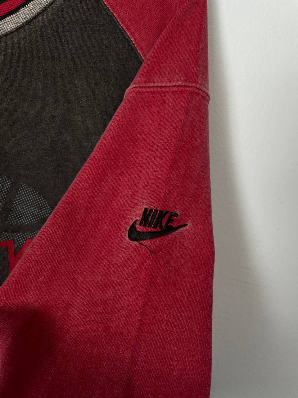 90's Nike Basketball Sweatshirt Grey/Burgundy