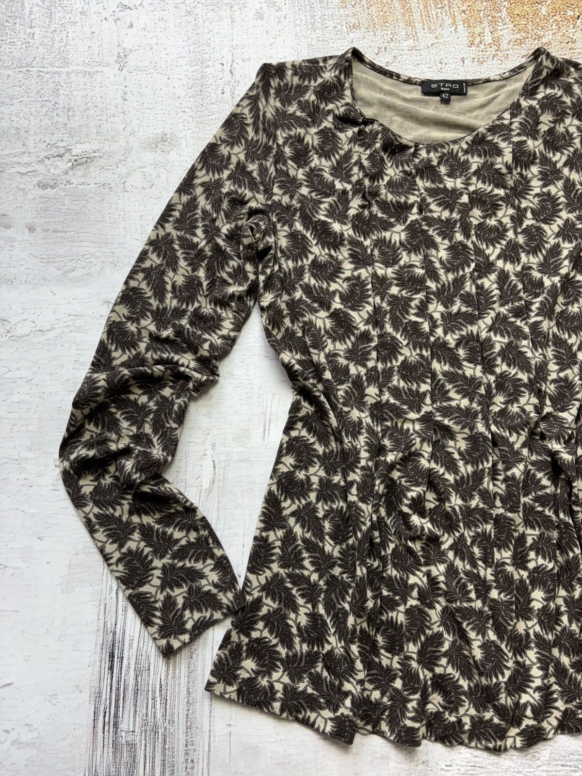 Etro Etro Italian vintage long sleeve top Size M / US 6-8 / IT 42-44 - 4 Thumbnail