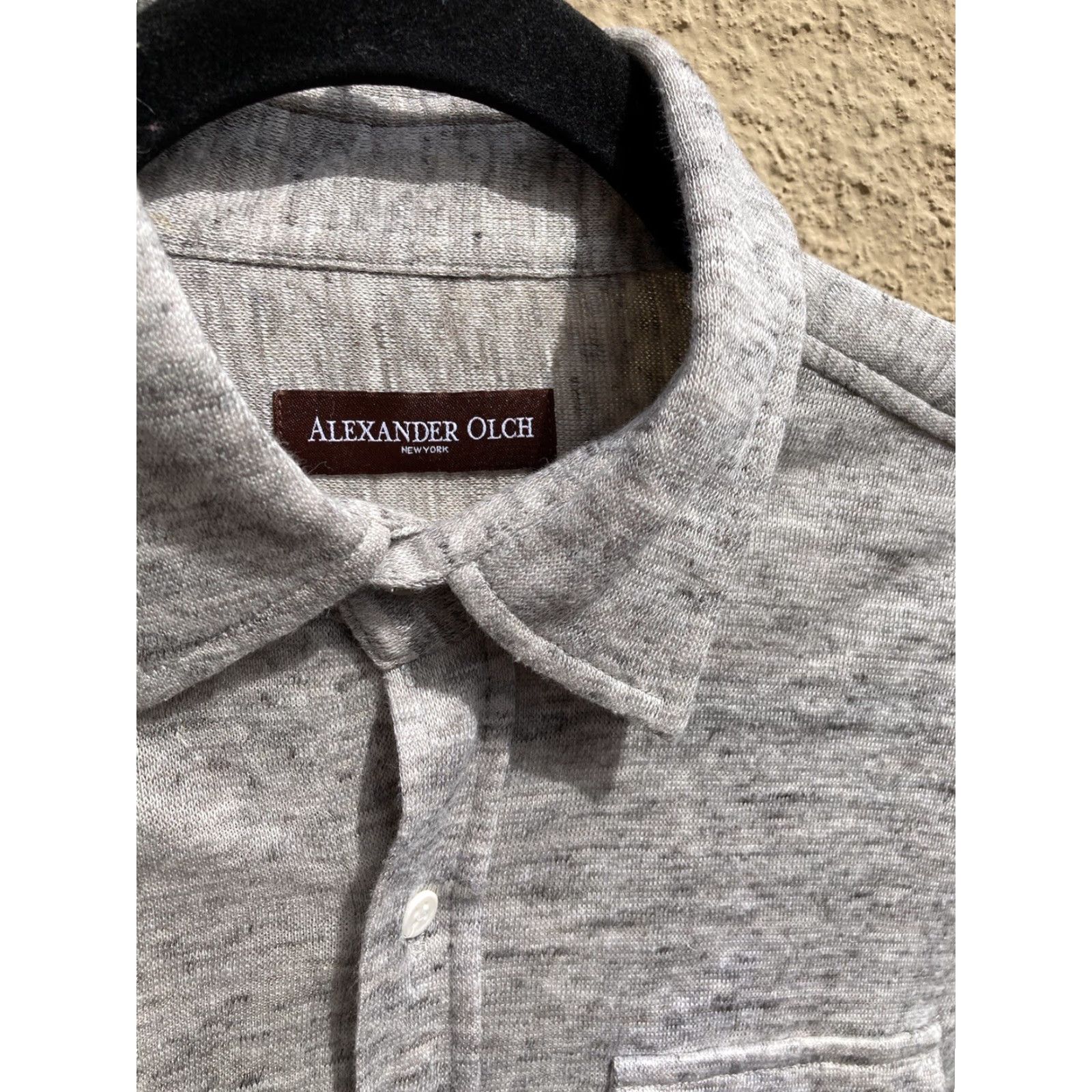 Vintage Alexander Olch Gray Button-Down Shirt Men’s Small Regular Pockets Open Lightweight Casual Style Size US M / EU 48-50 / 2 - 7 Thumbnail