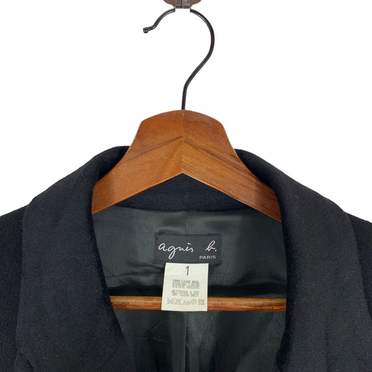 agnes b. AGNES B DESIGNER WOOL LONG COAT Size S / US 4 / IT 40 - 6 Thumbnail