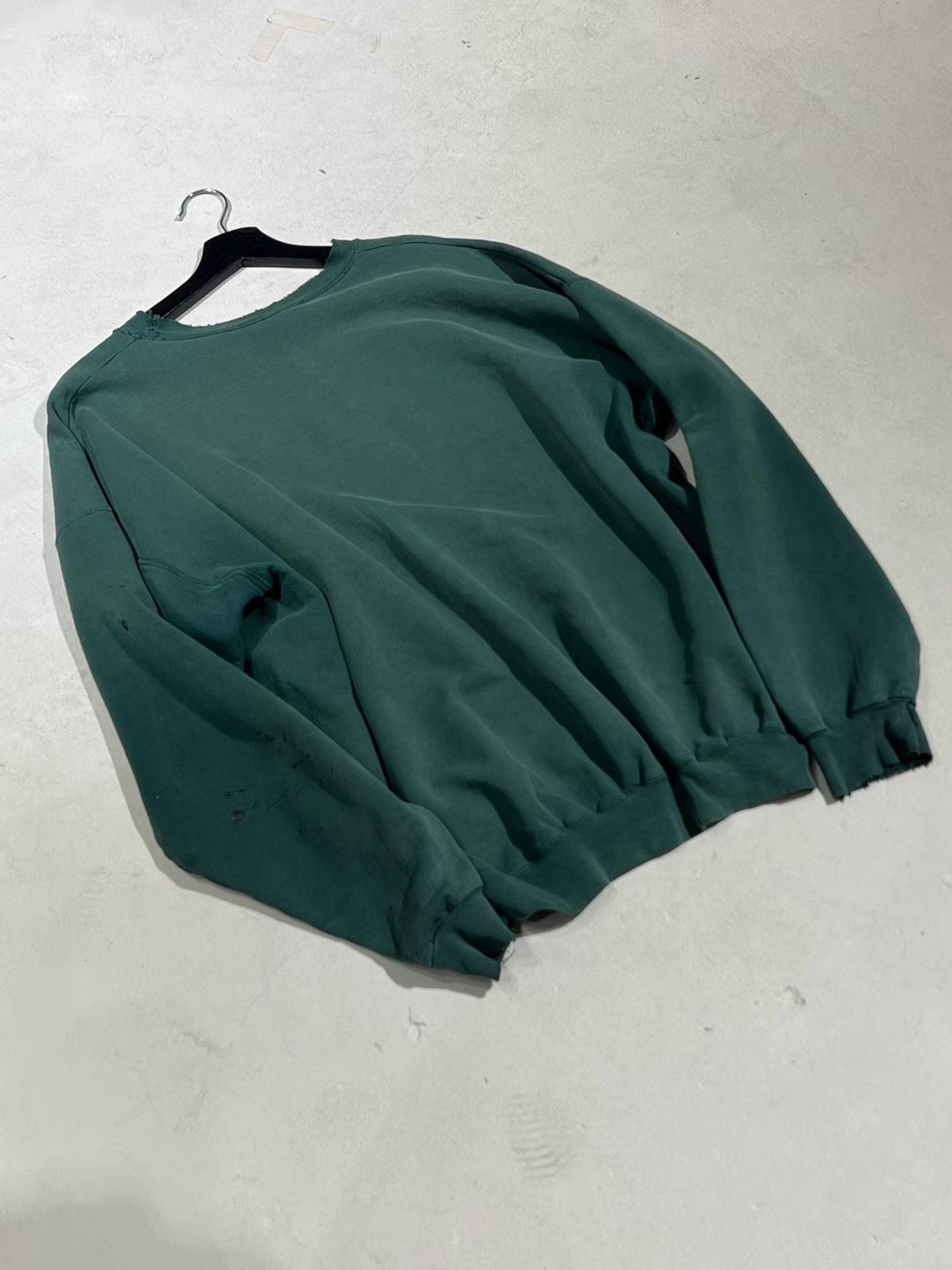 Vintage 80s Vintage Needle Green Boxy Sweatshirt Q13 Size US XL / EU 56 / 4 - 6 Thumbnail