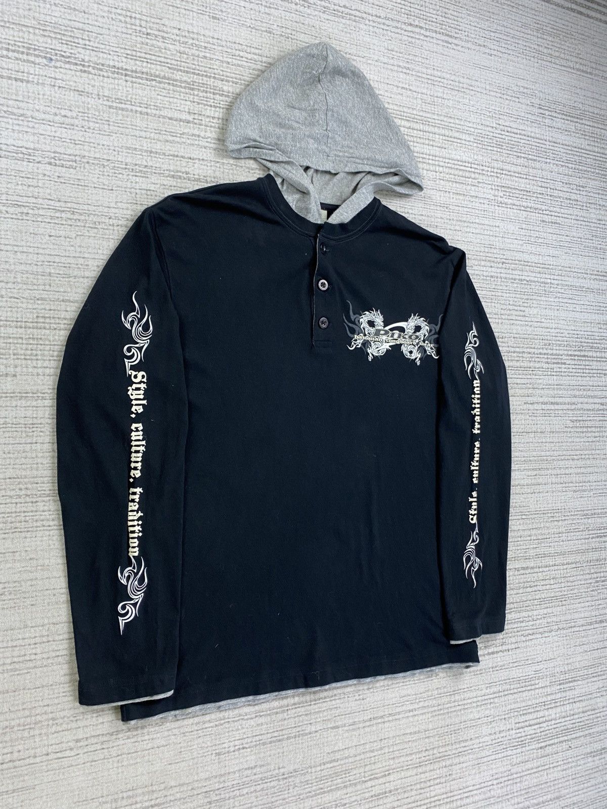 If Six Was Nine × Japanese Brand × Vintage Vintage Piko Dragonfly Full Printed Hoodie Jacket Size US M / EU 48-50 / 2 - 3 Thumbnail