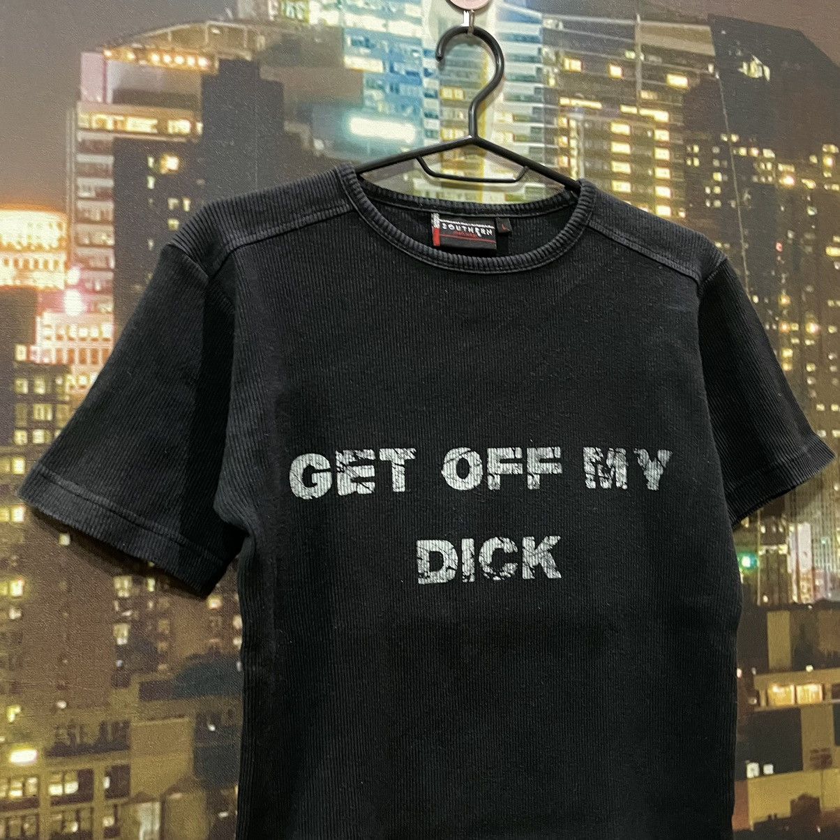 Vintage Vintage 90s Graphic Tee Humor Streetwear Underground Black M Size US M / EU 48-50 / 2 - 2 Thumbnail