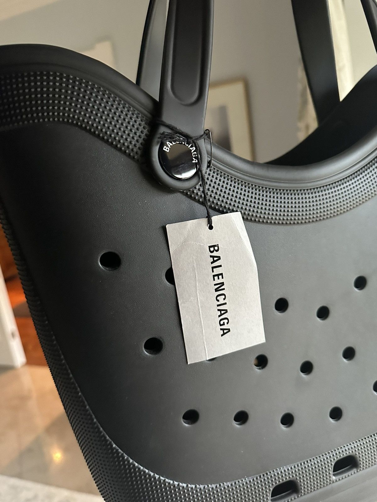 Balenciaga $1250 FW22 Balenciaga Crocs black tote bag Demna Size ONE SIZE - 19 Thumbnail