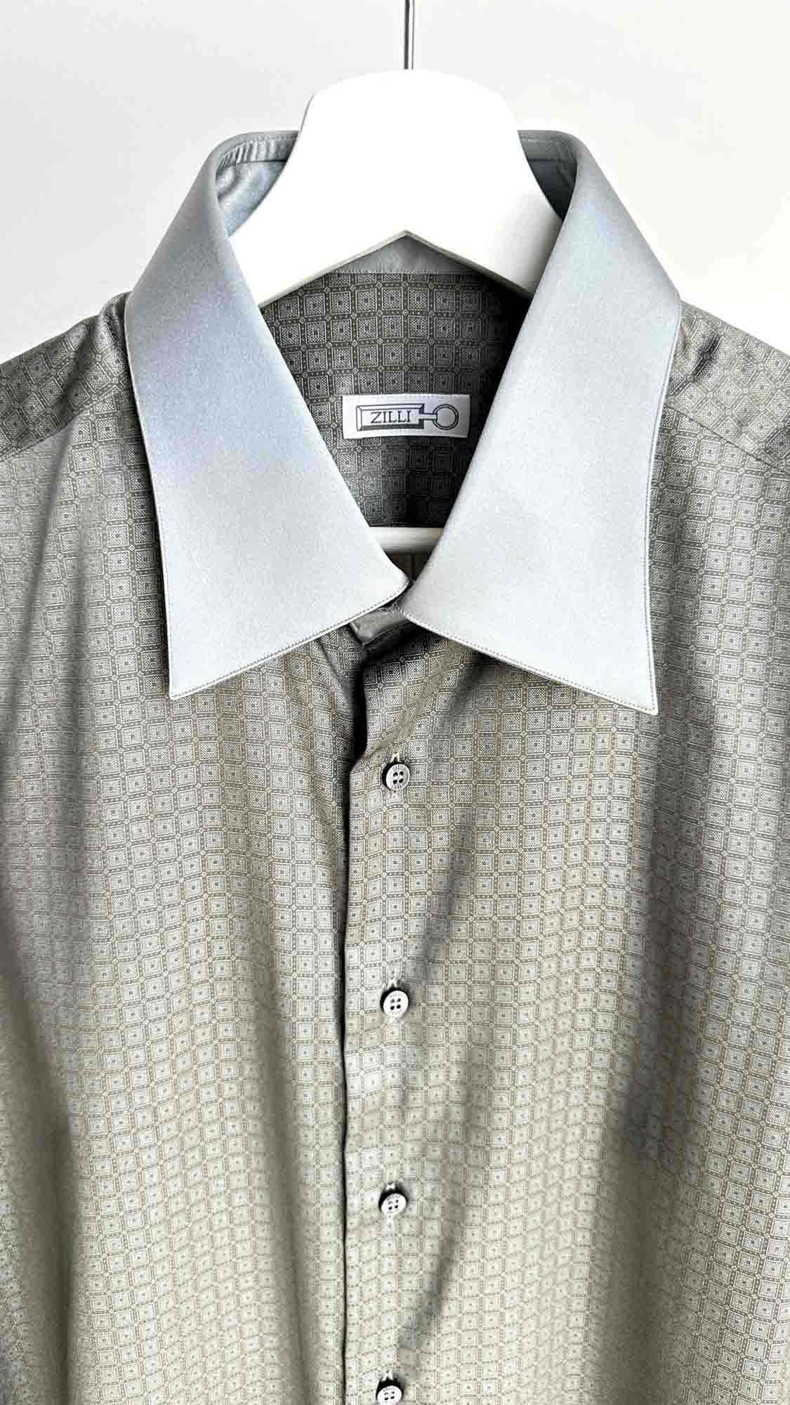 Zilli Men's silk shirt ZILLI Size US L / EU 52-54 / 3 - 4 Thumbnail