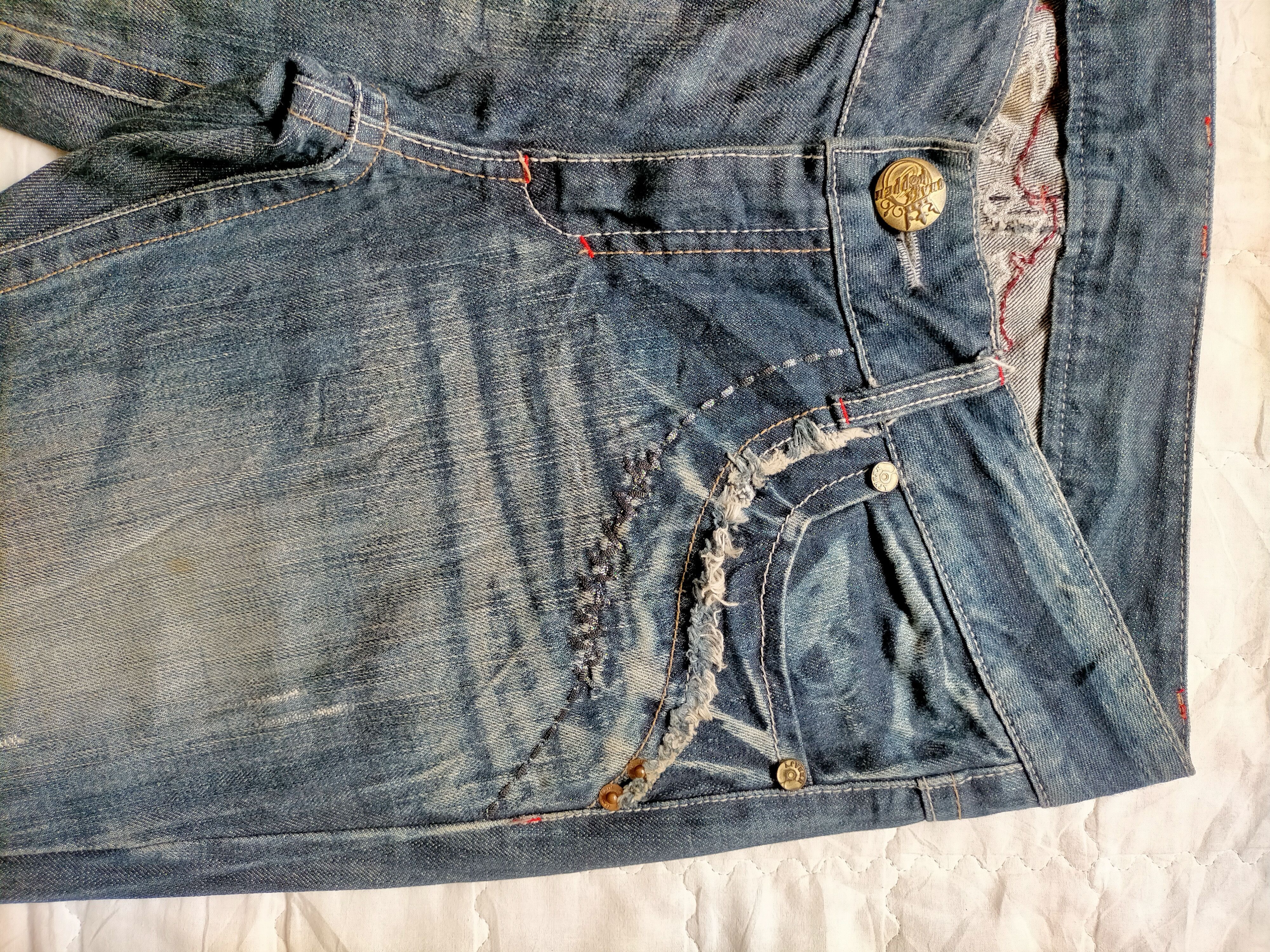 Cherokee Flare Jeans Cherooke Embroidered Boot cut denim Size US 33 - 12 Thumbnail
