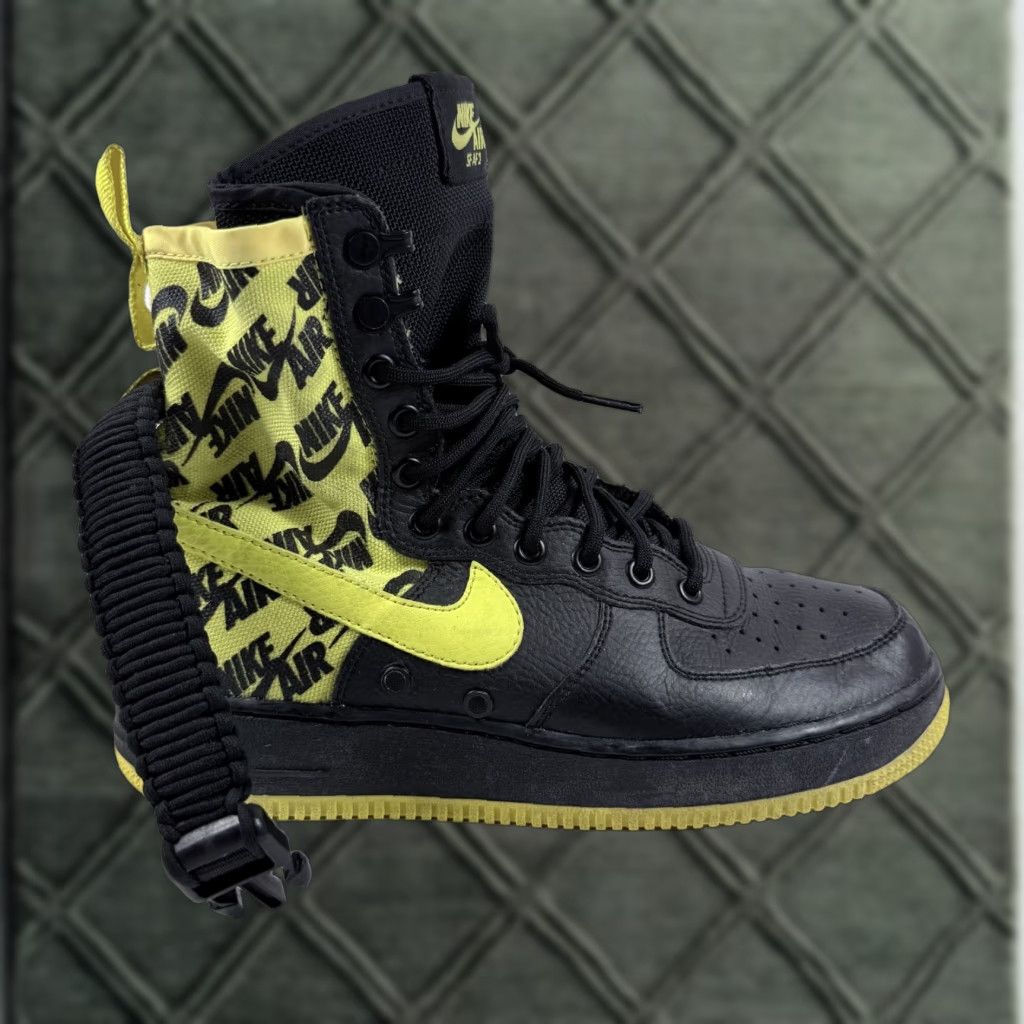 Nike Nike SF Air Force 1 High Sneakers Men Black Dynamic Yellow AR1955-001 Size US 7 / EU 40 - 1 Thumbnail