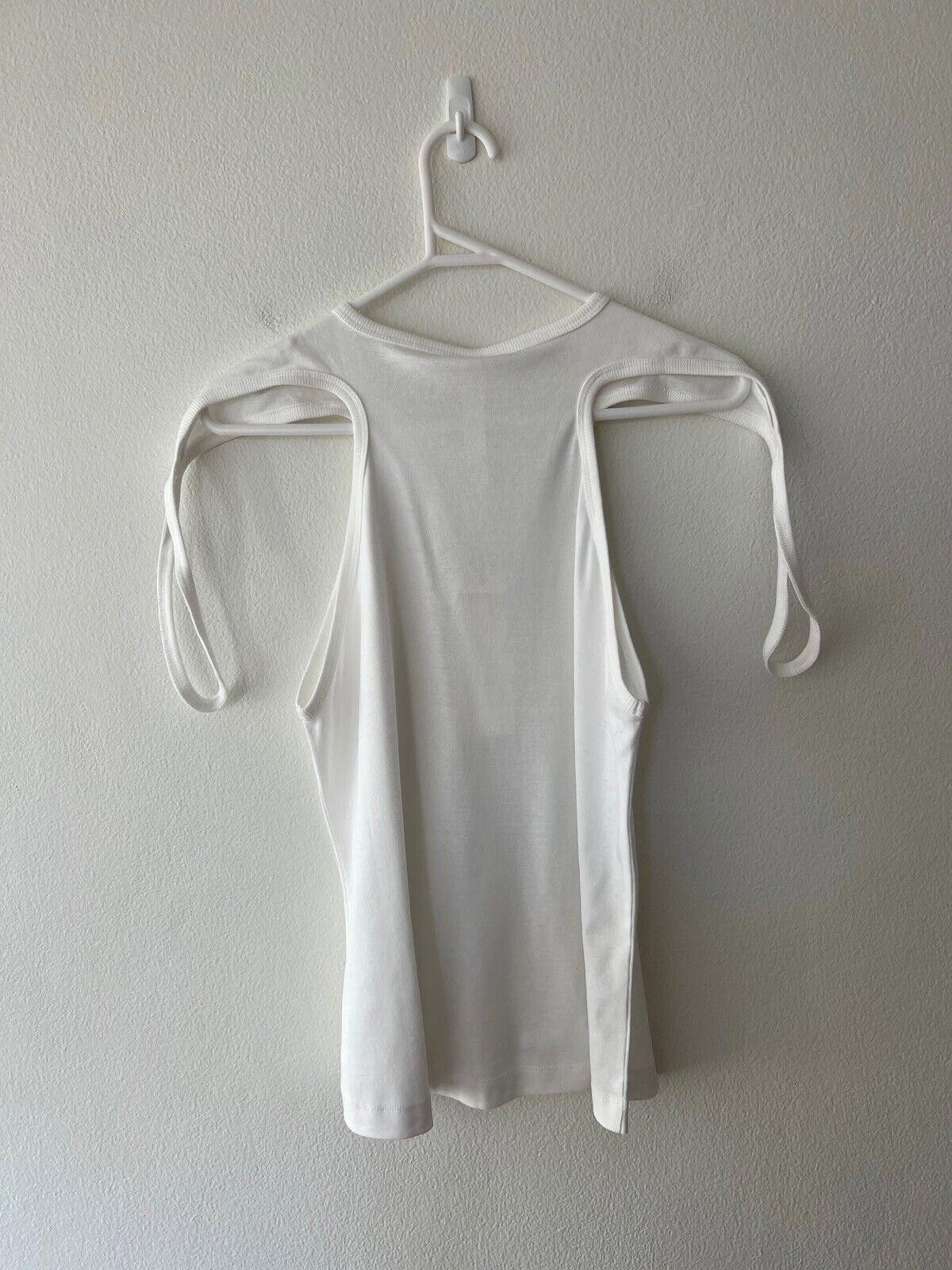 Dion Lee New dion lee cotton sleeve loop top tank singlet large white Size L / US 10 / IT 46 - 4 Thumbnail