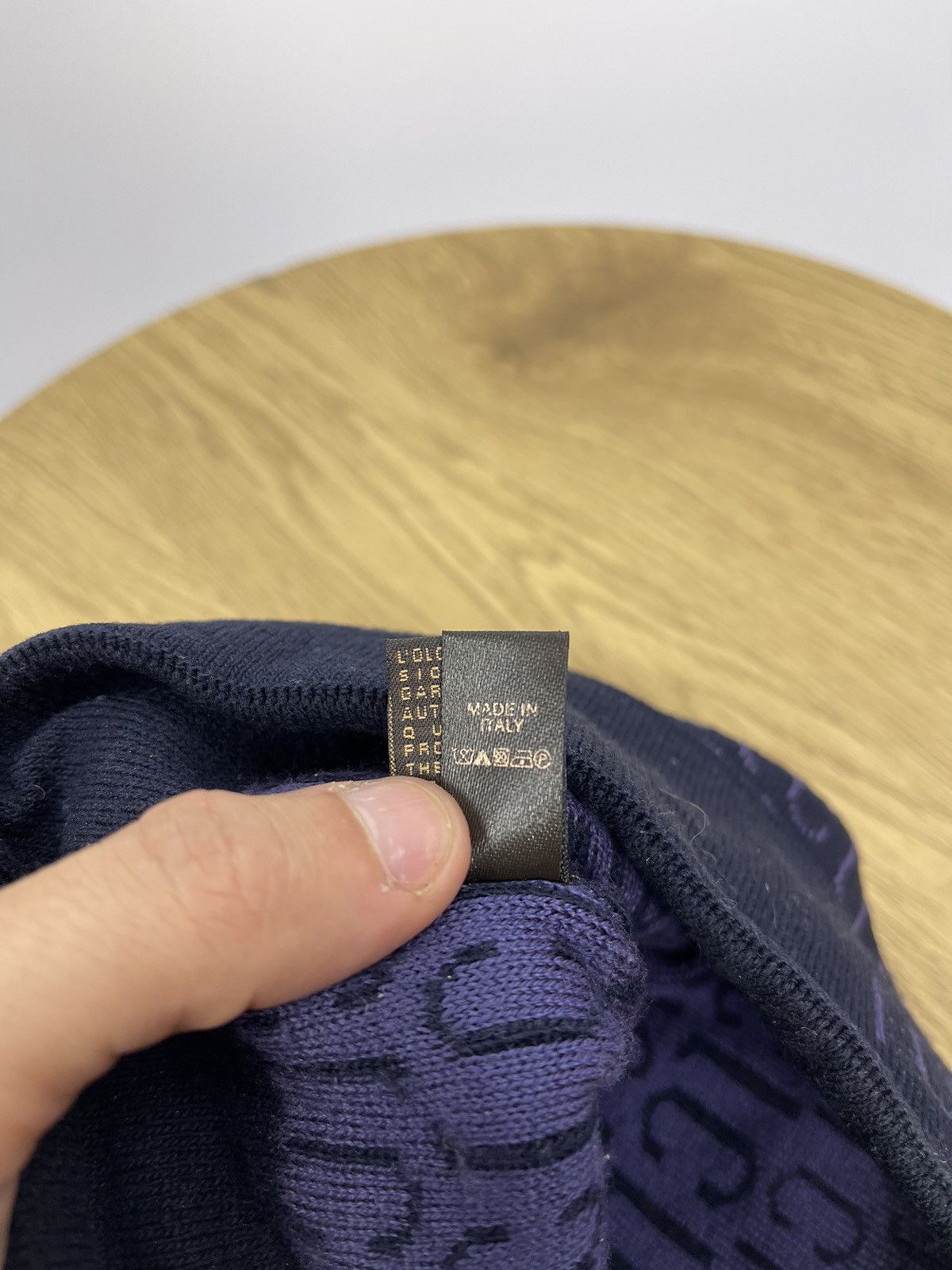 Roberto Cavalli Roberto Cavalli Blue Multilogo Beanie Hat Logo unisex Size ONE SIZE - 7 Thumbnail