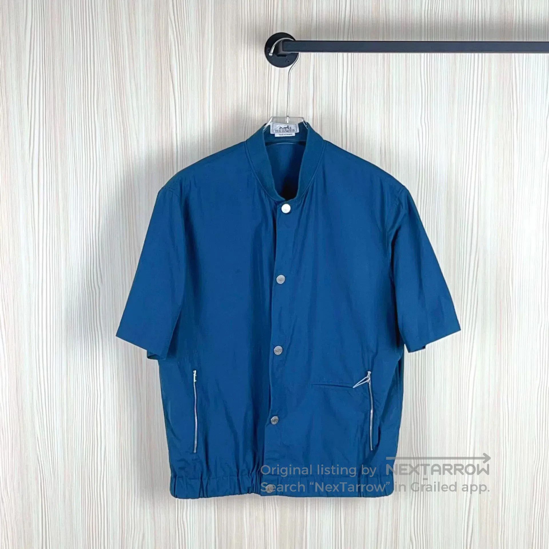 Hermes Hermes Short Sleeve Button Up Top. Size US XXL / EU 58 / 5 - 1 Thumbnail