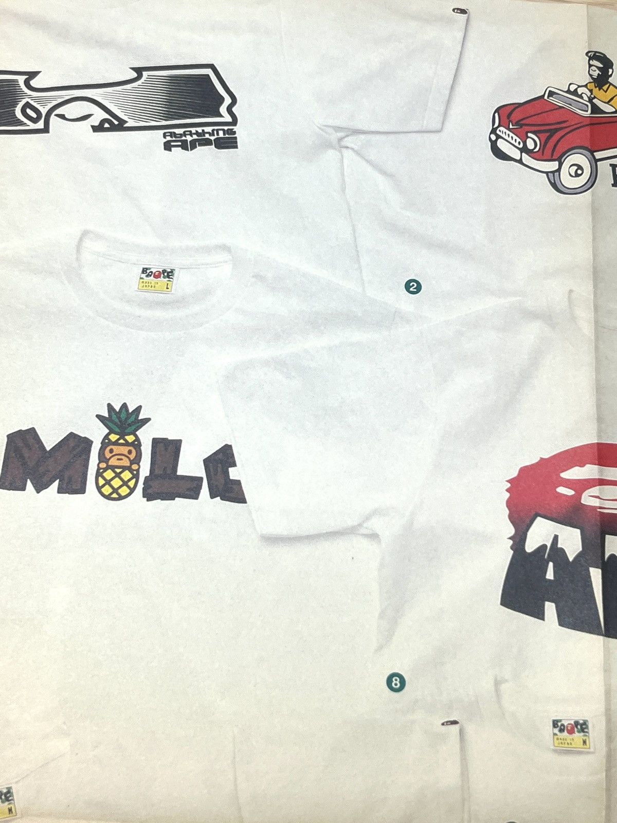 Bape BAPE Poster T-shirt 2012 Logo Car Hop A Bathing Ape Size ONE SIZE - 9 Thumbnail