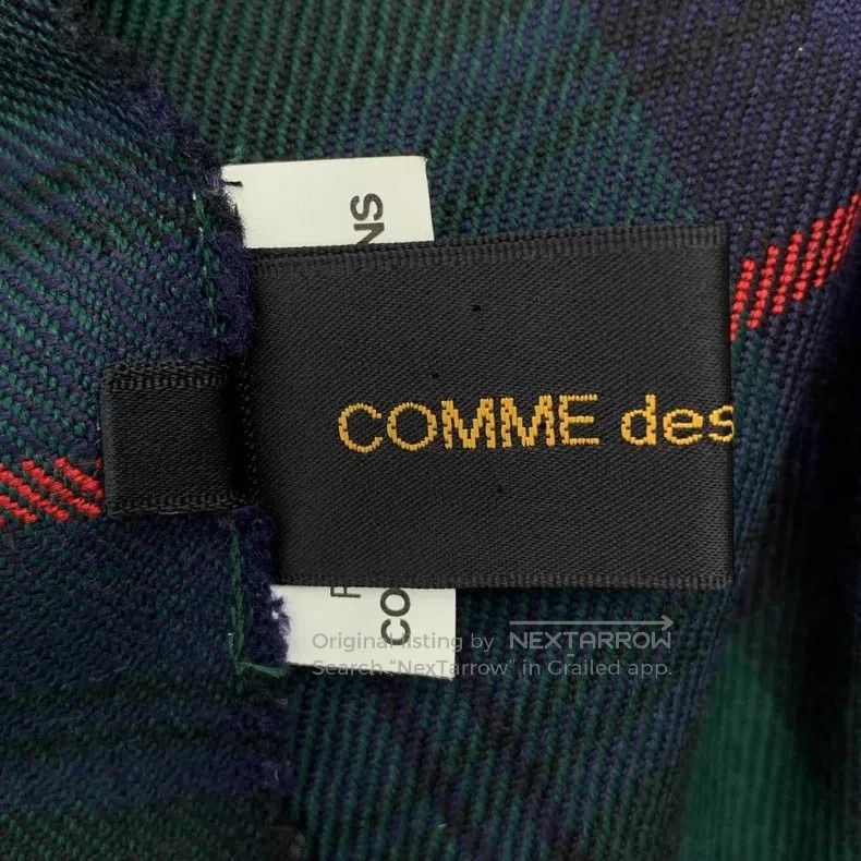 Comme des Garcons Comme Des Garcons Plaid Short Round Neck Jacket Size S / US 4 / IT 40 - 6 Thumbnail