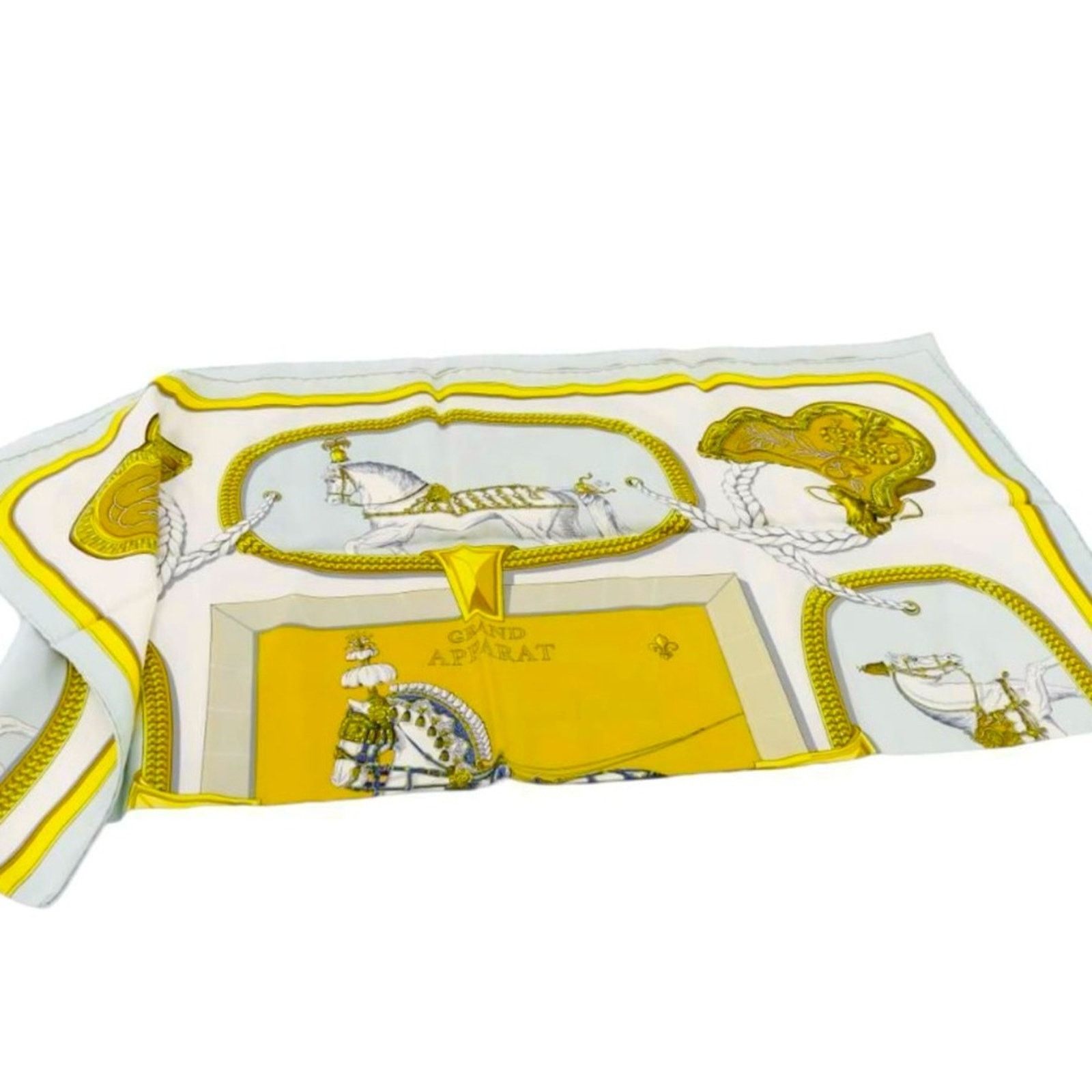 Hermes Hermes Equestrian Print Silk Scarf Size ONE SIZE - 3 Thumbnail