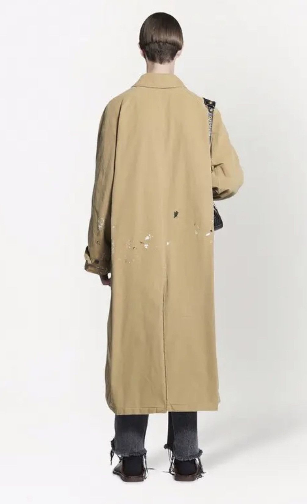 Balenciaga 🔥1 OUT OF 1 🔥Splatter Artistic Car Coat Jacket Size US S / EU 44-46 / 1 - 6 Thumbnail