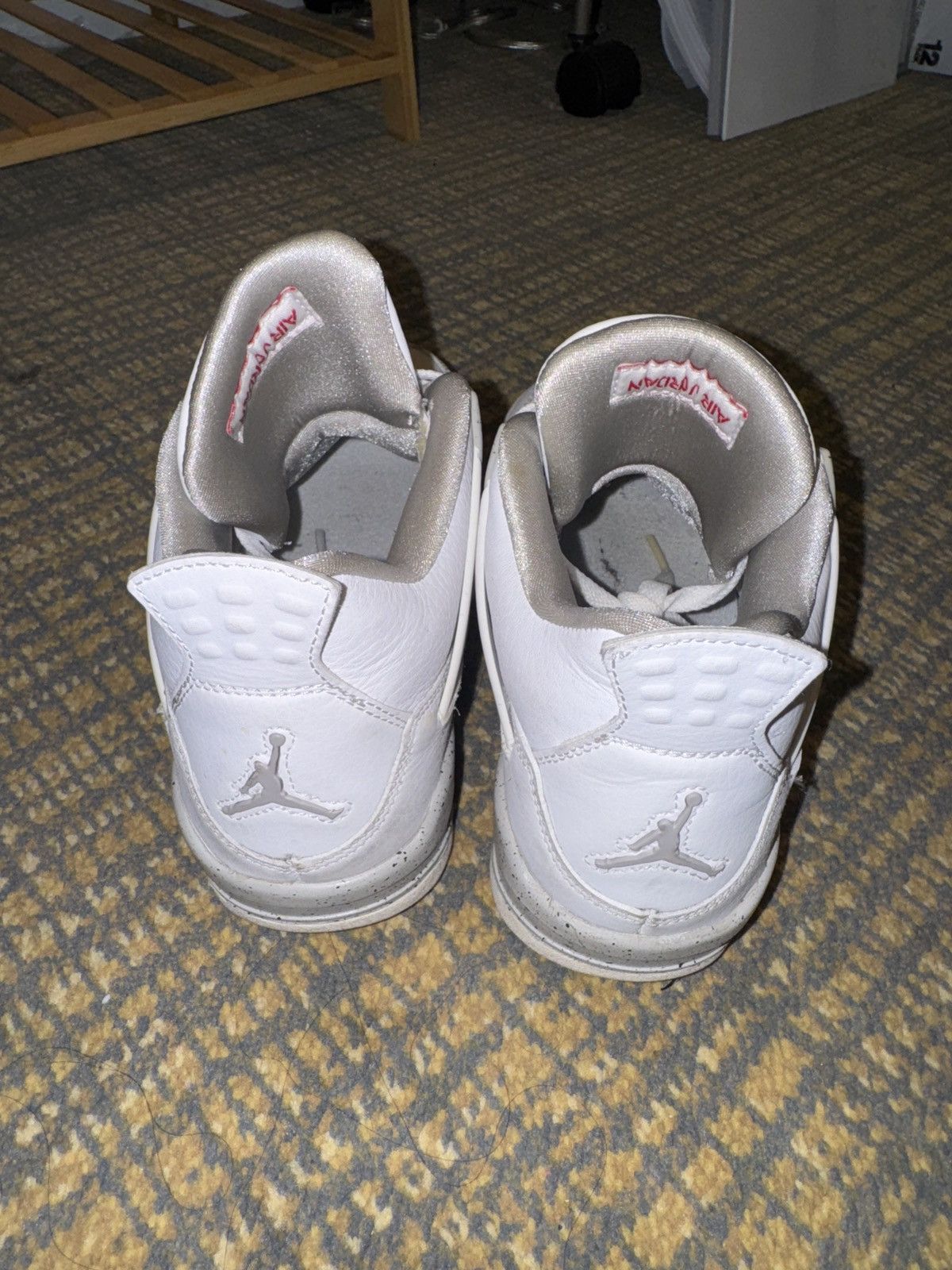 Nike Jordan 4 Retro White Oreo (2021) (GS) Size US 6.5 / IT 36.5 - 5 Thumbnail