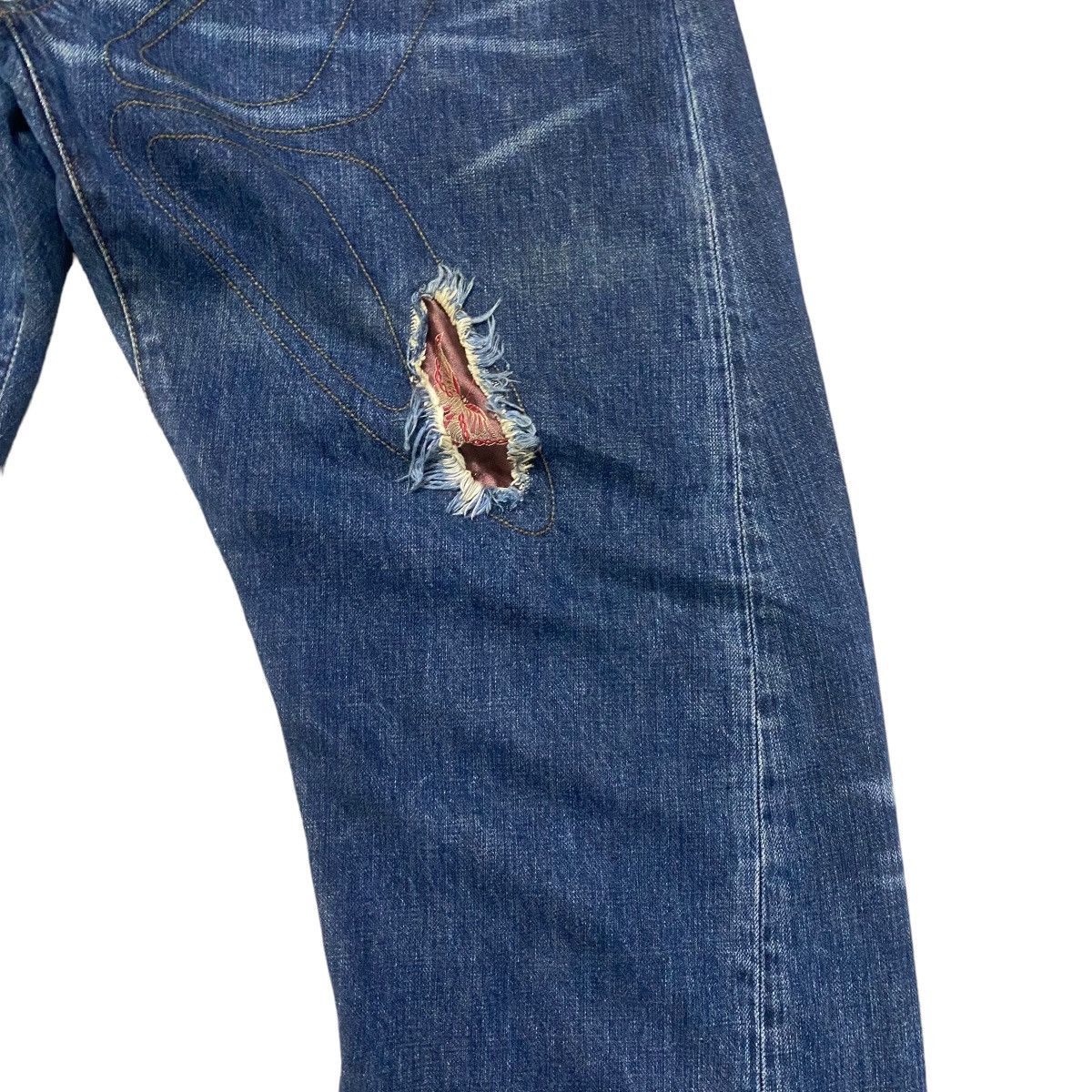 Fiberops FIBEROPS Denim Patchwork Jeans Size US 34 / EU 50 - 7 Thumbnail