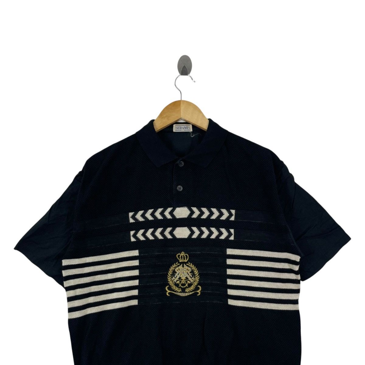 Vintage Vintage 80s Seramis Crown Logo Embroid Polo Jumper Short Size US L / EU 52-54 / 3 - 3 Thumbnail