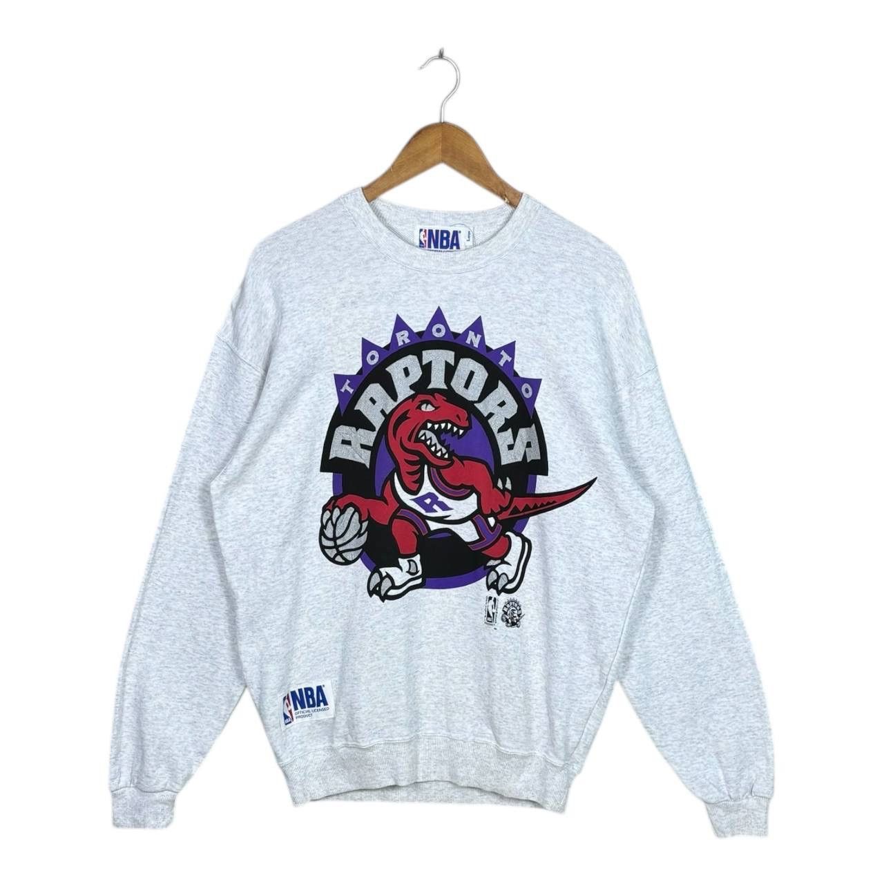 NBA Vintage 90s Toronto Raptors NBA Dino Logo Sweatshirt L Size US L / EU 52-54 / 3 - 1 Thumbnail