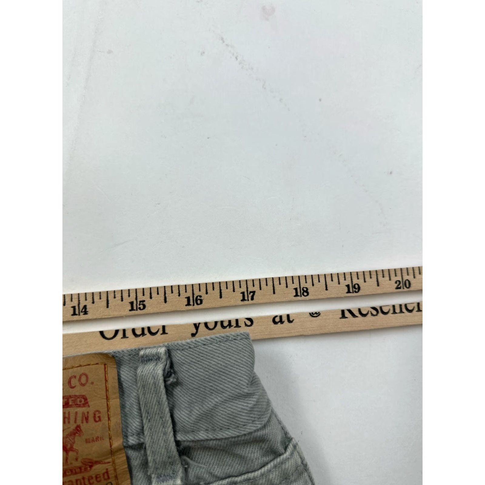 Levi's VINTAGE Levi’s 550 Jeans Men’s 34x32 Green Distressed Paper Tag 100% Cotton Relaxed Tapered 550 Relaxed Men 34-32 Jeans Size US 34 / EU 50 - 8 Thumbnail