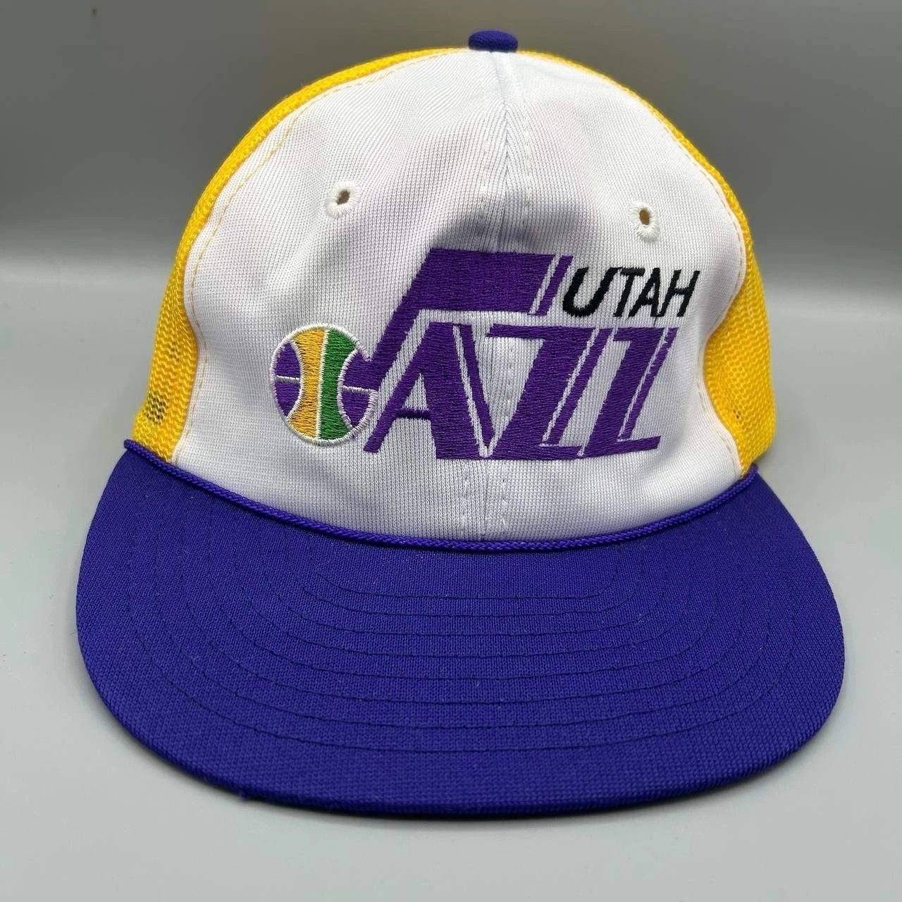 NBA Utah Jazz Trucker Hat Men Embroidered NBA Snap Back Cap Size ONE SIZE - 1 Thumbnail