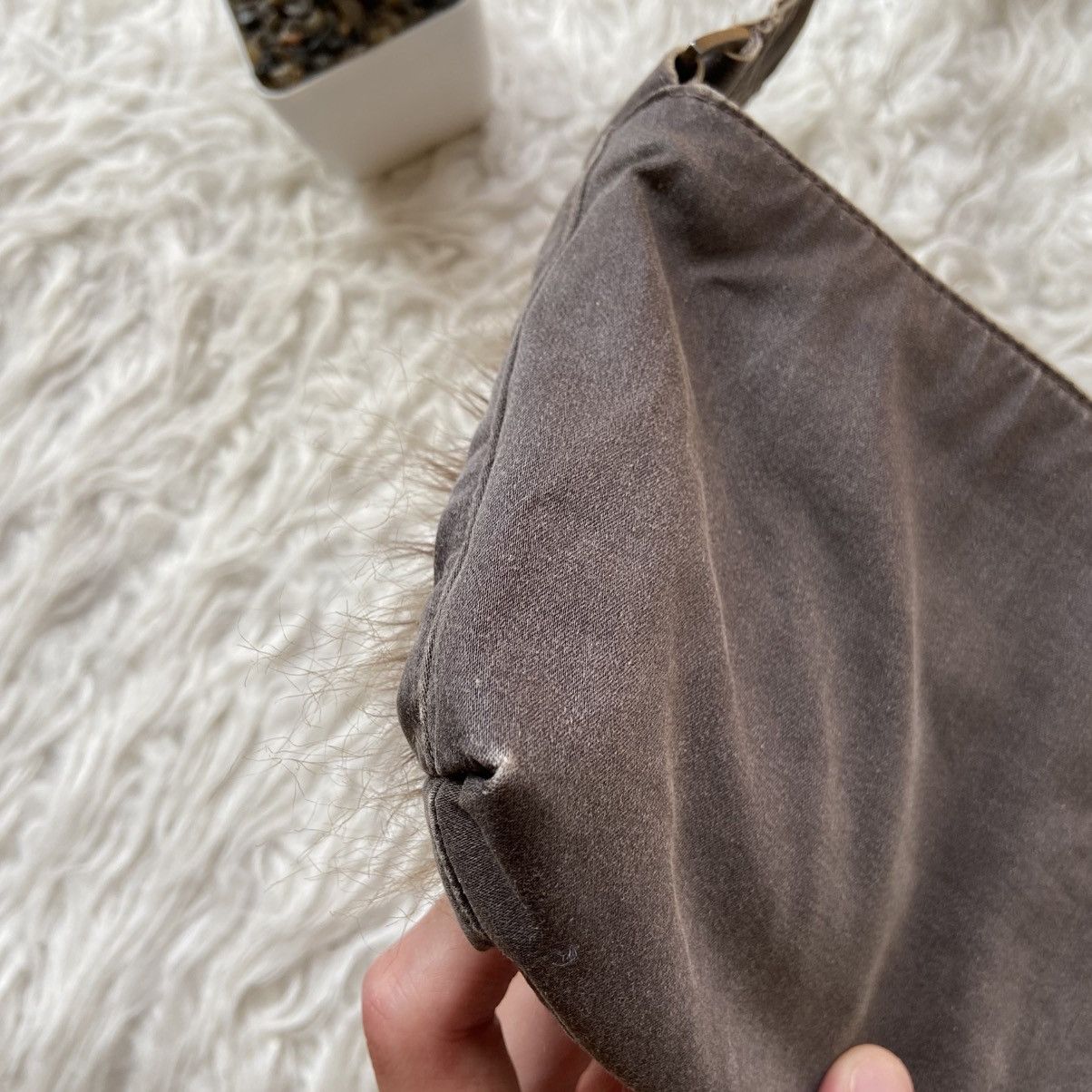 Hysteric Glamour 📌 Crazy Vintage Kickers Faux Fur Y2K Handle Bag Size ONE SIZE - 9 Thumbnail