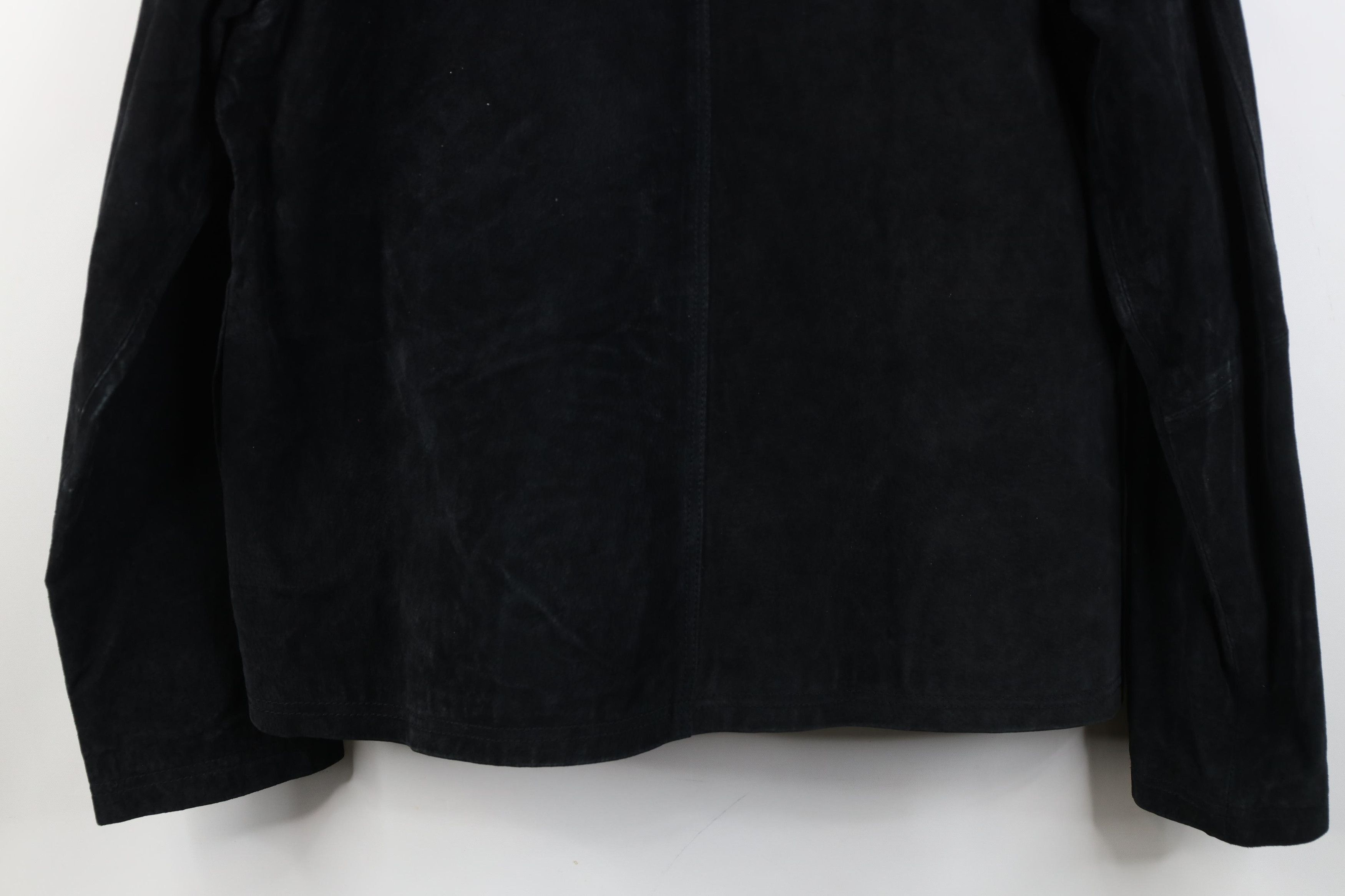 Vintage Vintage 90s Y2K Streetwear Flower Suede Leather Jacket Size L / US 10 / IT 46 - 15 Thumbnail