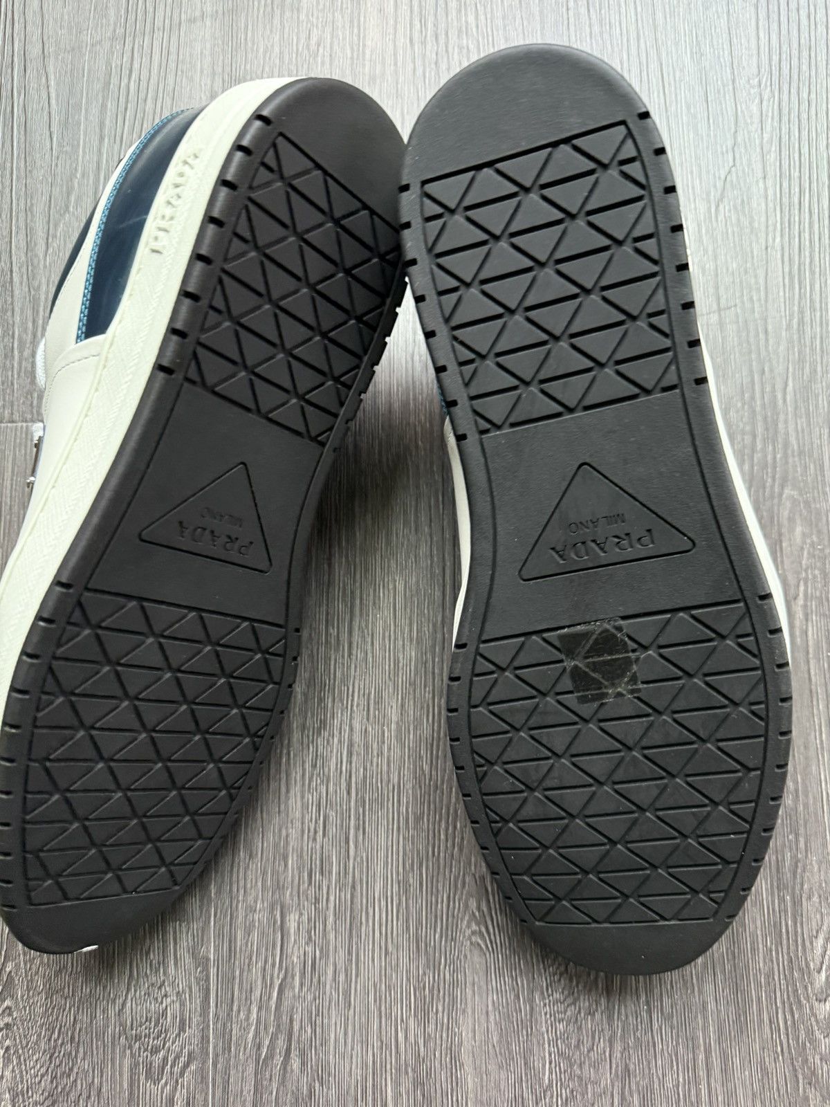 Prada Prada Downtown Leather/Metallic Sneakers Size US 8.5 / EU 41-42 - 6 Thumbnail