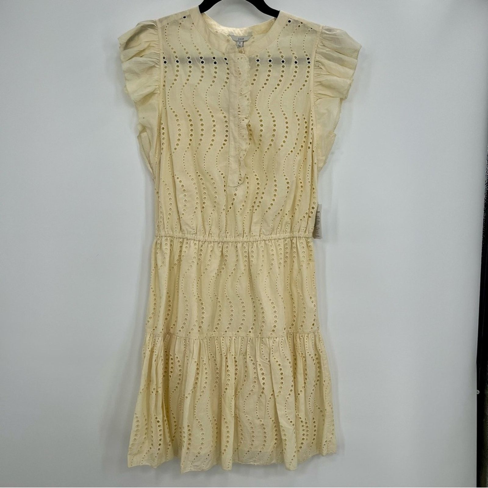 Joie NWT Joie The Krystina Dress Lace Eyelet Mini Dress Floral M Size M / US 6-8 / IT 42-44 - 6 Thumbnail