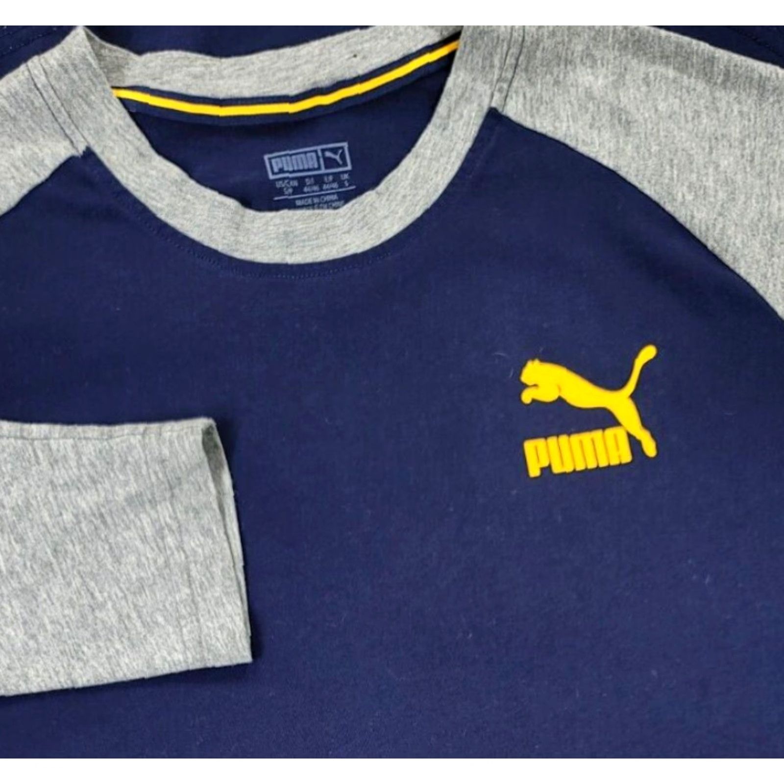 Puma PUMA Shirt Adult S Blue Clyde Spell Out Logo Clyde Fly Mens Long Sleeve Size US S / EU 44-46 / 1 - 2 Thumbnail