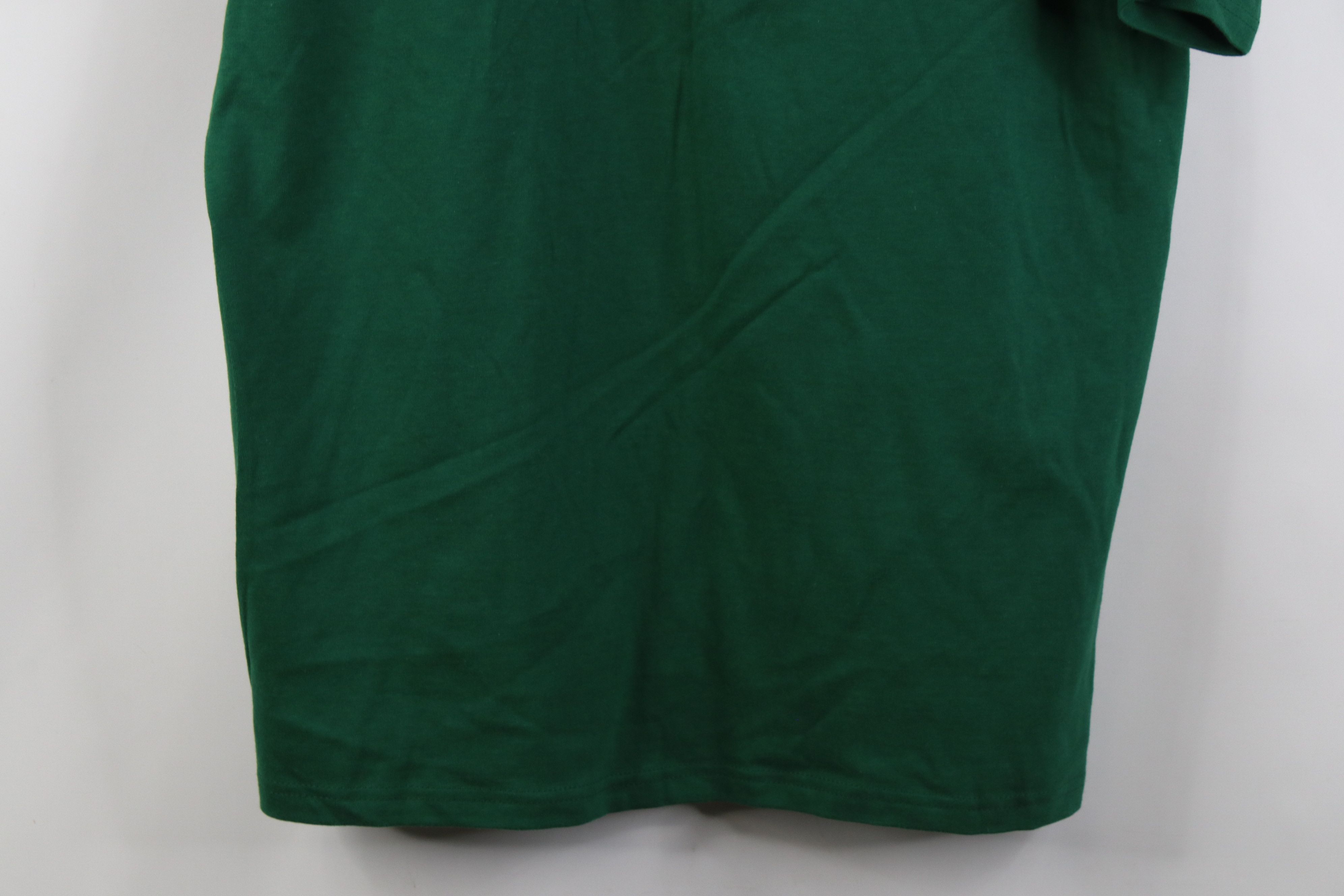 Hanes Deadstock Vintage Y2K Hanes Beefy Pocket T-Shirt Green Size US XL / EU 56 / 4 - 3 Thumbnail