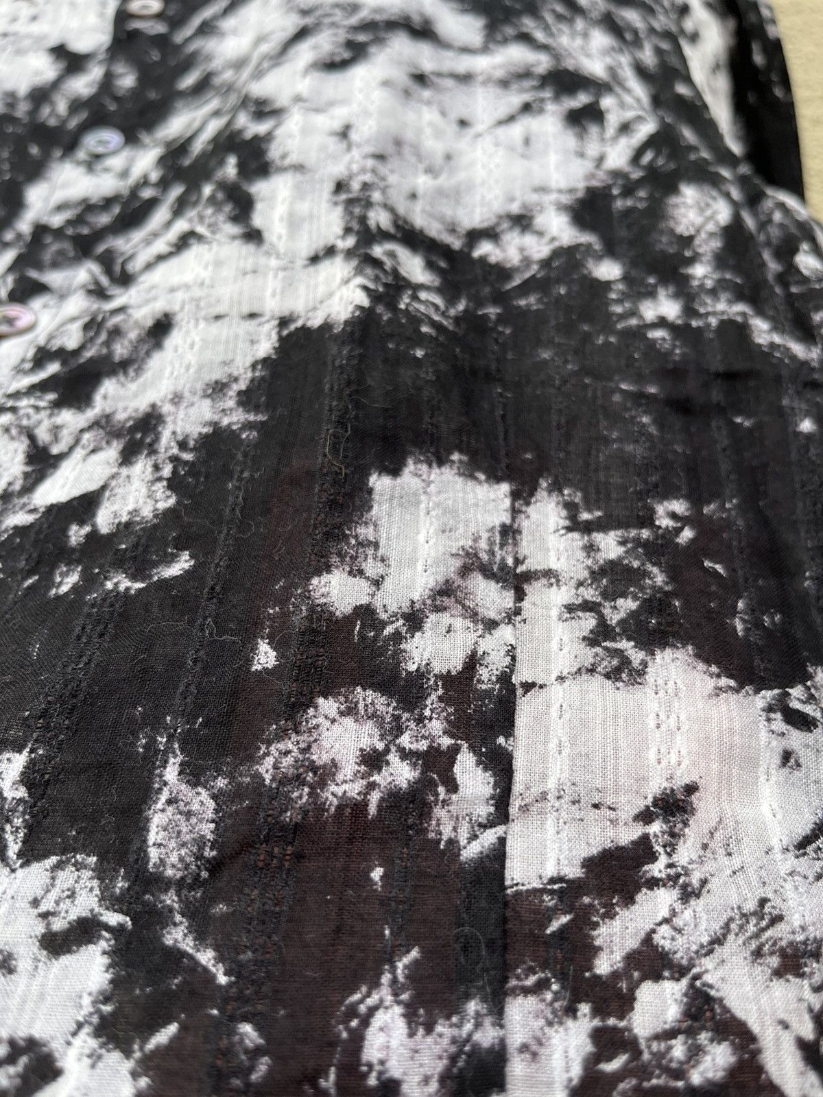 Tornado Mart Black & white tie dye button up Size US M / EU 48-50 / 2 - 8 Thumbnail