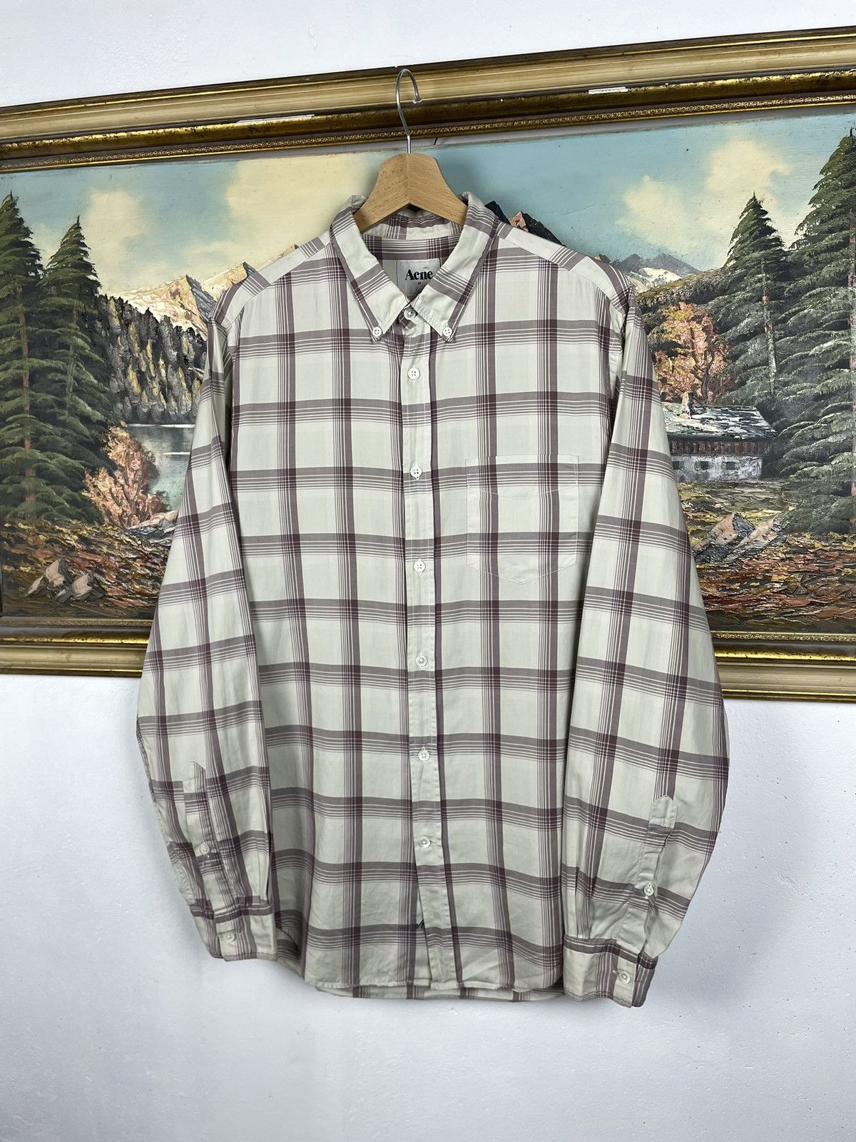 Acne Studios Acne Studios Shirt Checkered Luxury Designer Old Money Size US M / EU 48-50 / 2 - 3 Thumbnail
