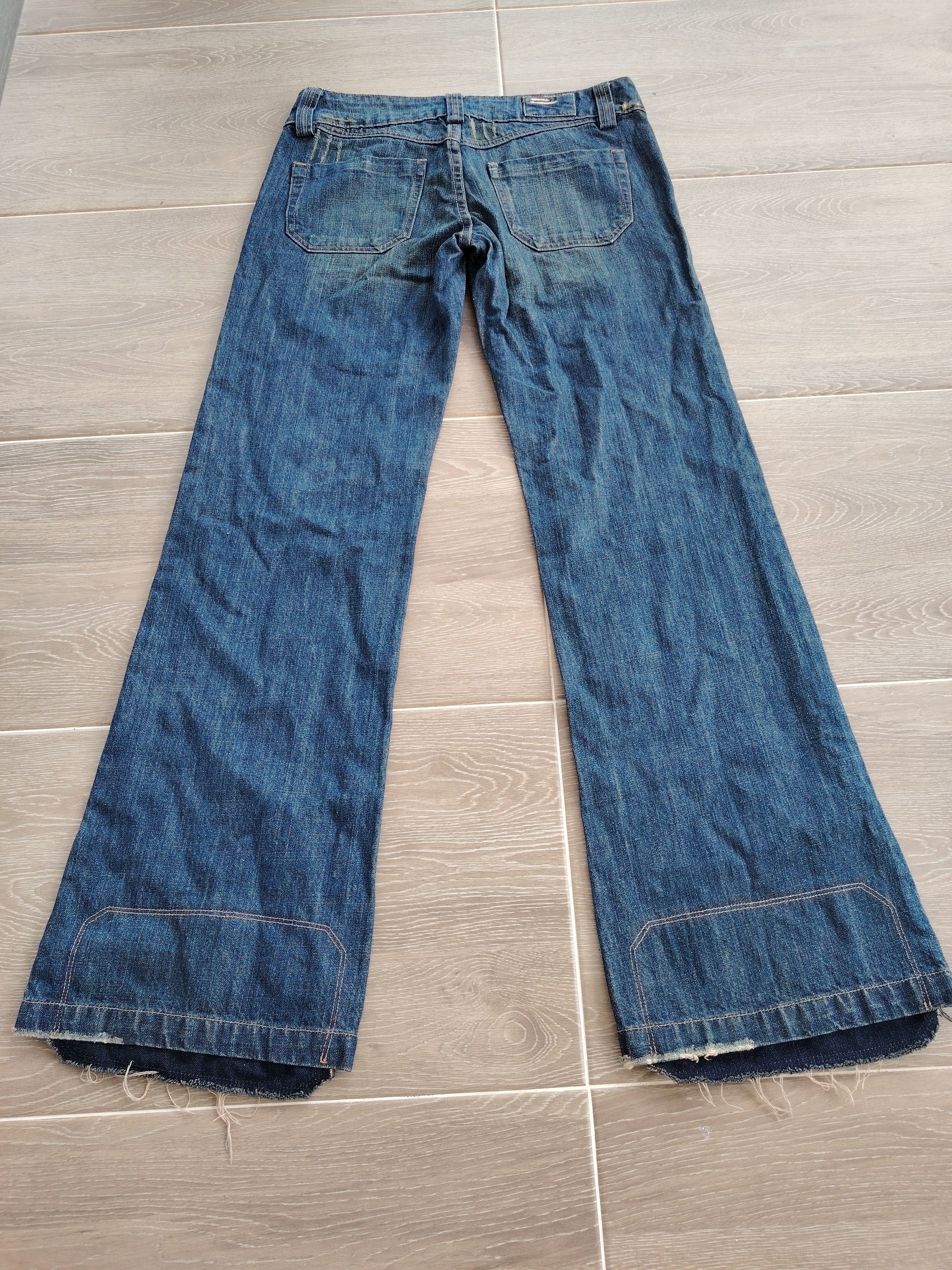 Diesel × If Six Was Nine × Le Grande Bleu (L.G.B.) Flare Bootcut Diesel Jeans Pant Gothic Size 27" / US 4 / IT 40 - 2 Thumbnail