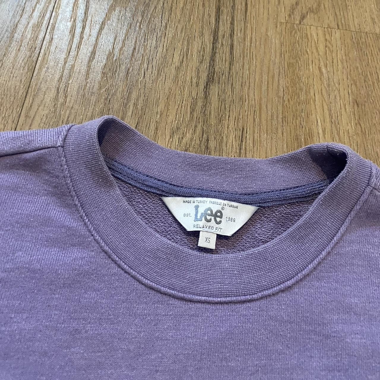 Lee Purple Lee crewneck sweatshirt Vintage y2k Boxy Size US XS / EU 42 / 0 - 4 Thumbnail