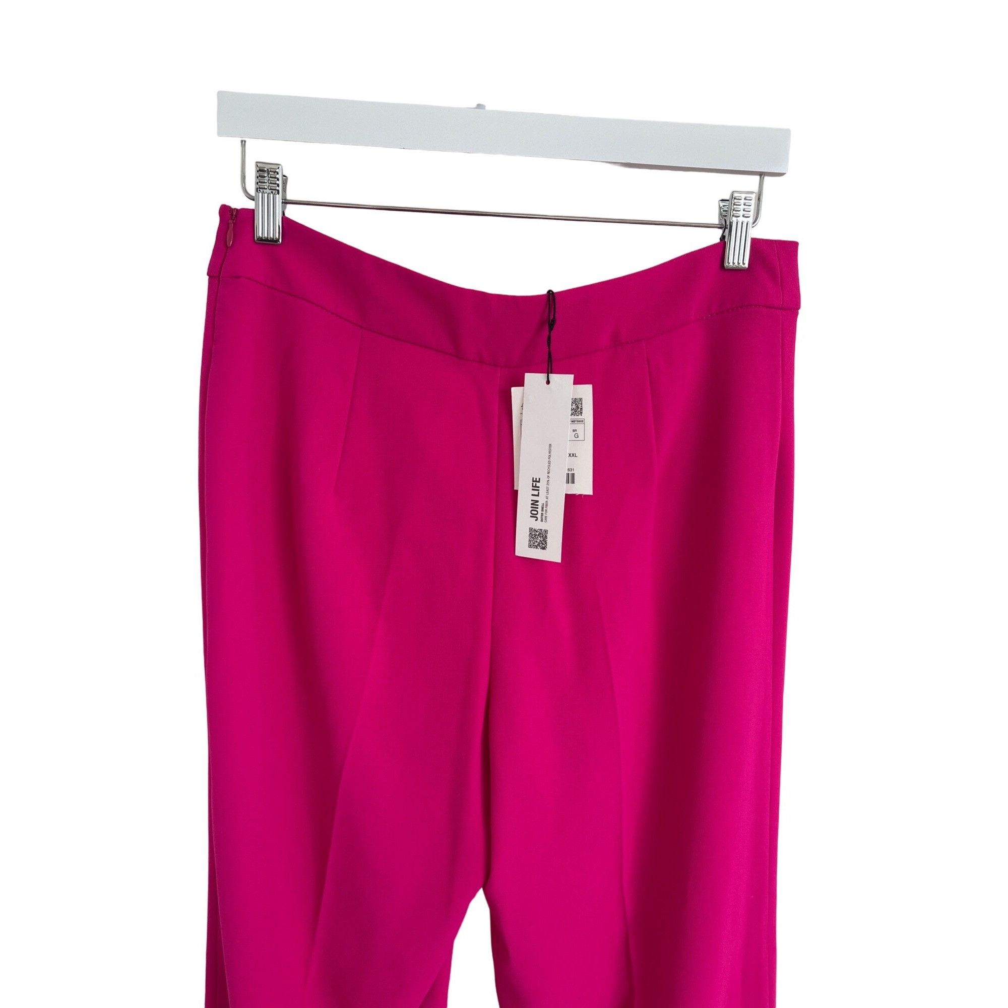 Zara Zara Fuchsia Flowy Pants Size 30" / US 8 / IT 44 - 4 Thumbnail