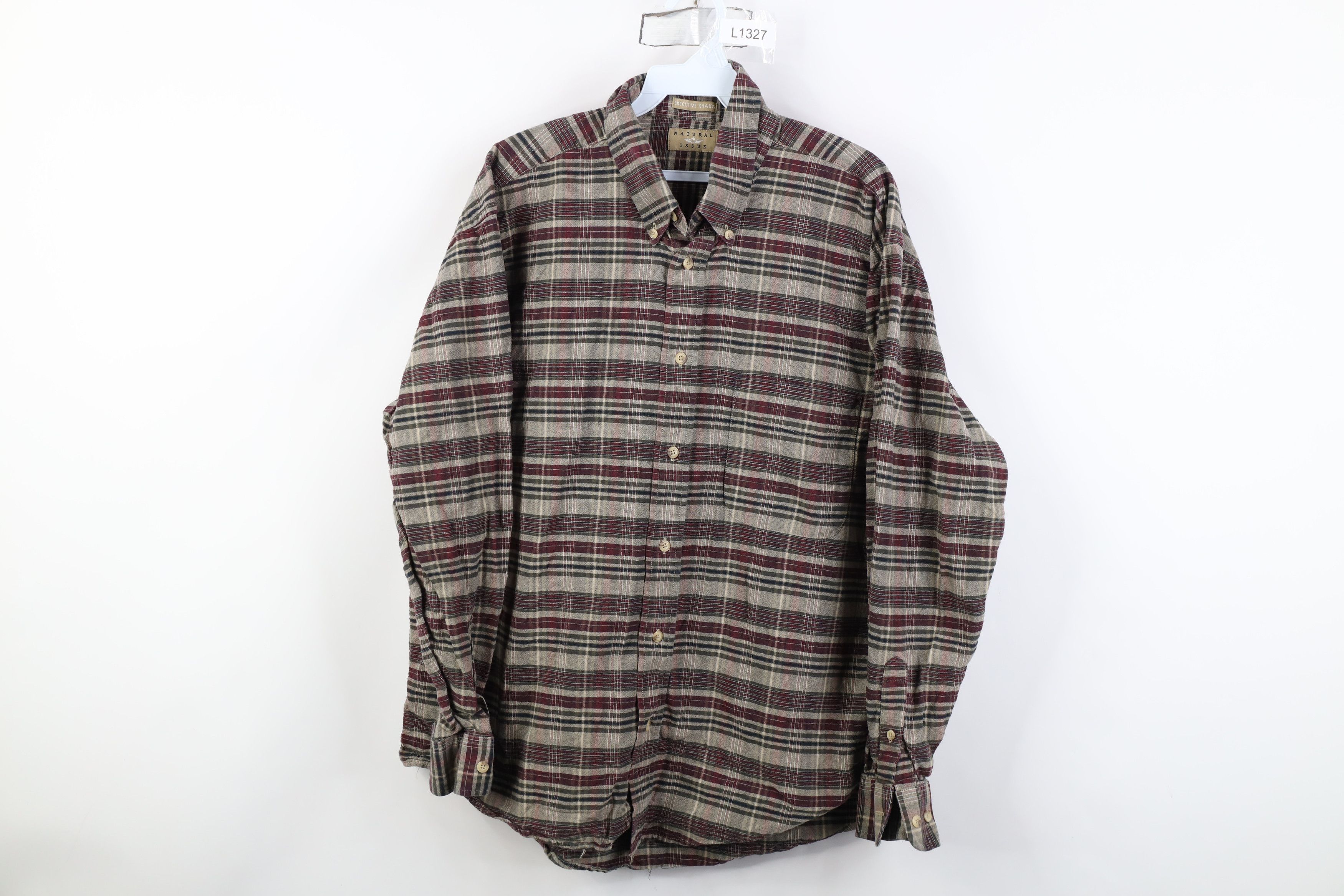 Vintage Vintage 90s Streetwear Tone Plaid Collared Button Down Shirt Size US XL / EU 56 / 4 - 1 Thumbnail
