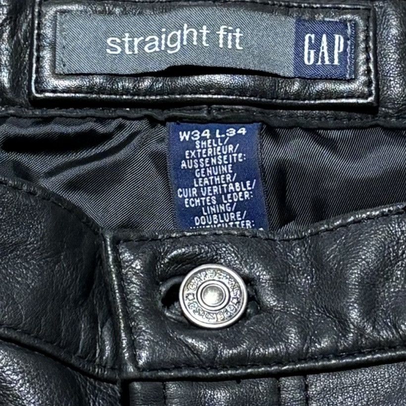 Gap AW2001 GAP LEATHER PANTS Size US 34 / EU 50 - 5 Thumbnail
