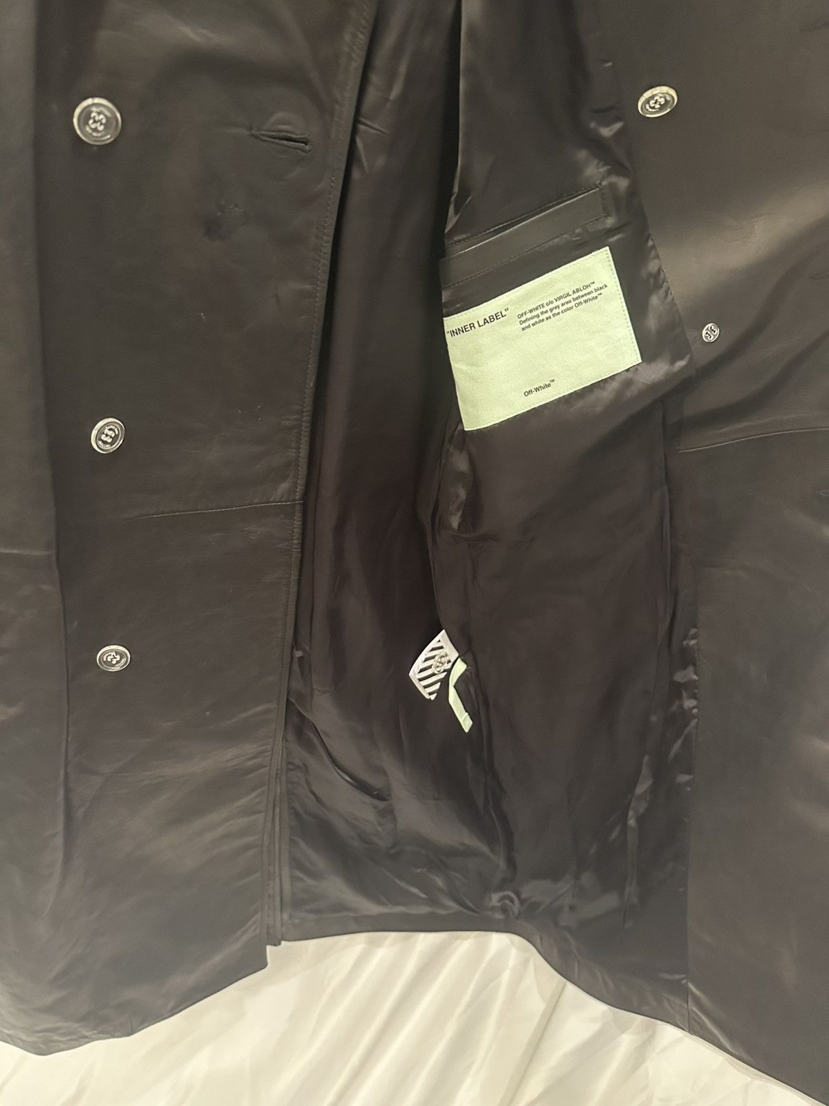 Off-White OFF-WHITE Leather Jacket Size US L / EU 52-54 / 3 - 9 Thumbnail
