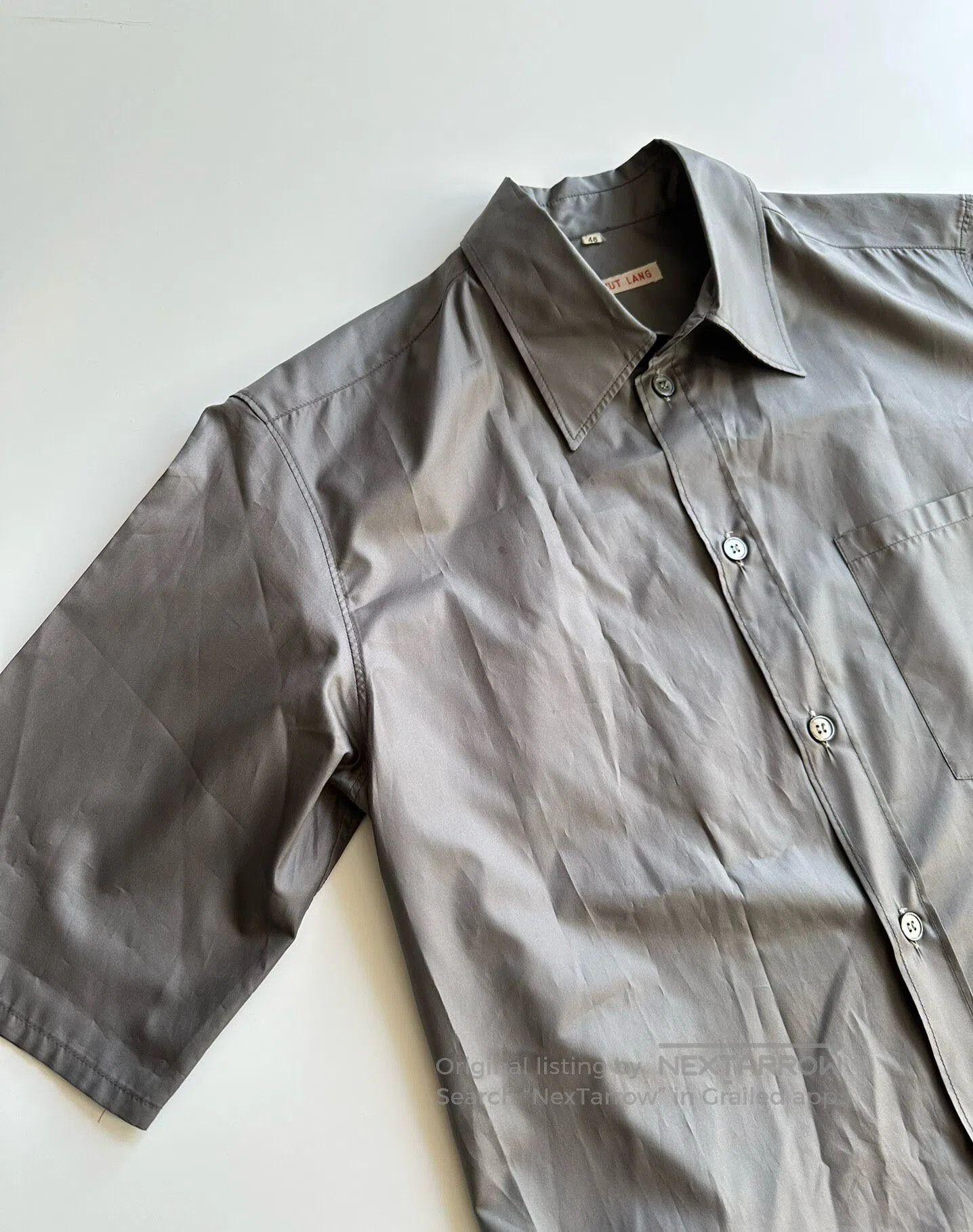 Helmut Lang HELMUT LANG Ori.Batch Red-label short-sleeved shirt| Size US S / EU 44-46 / 1 - 2 Thumbnail