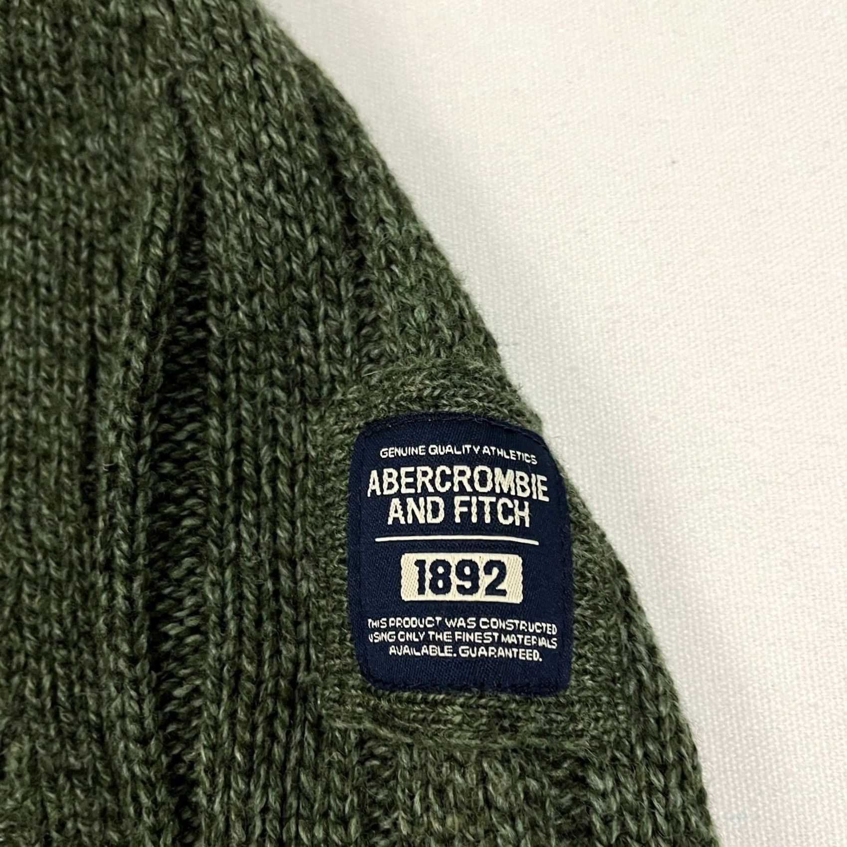 Abercrombie & Fitch VINTAGE Abercrombie & Fitch Muscle Sweater Mens L XL Green Lambswool Turtleneck Pullover Knit Size US L / EU 52-54 / 3 - 3 Thumbnail