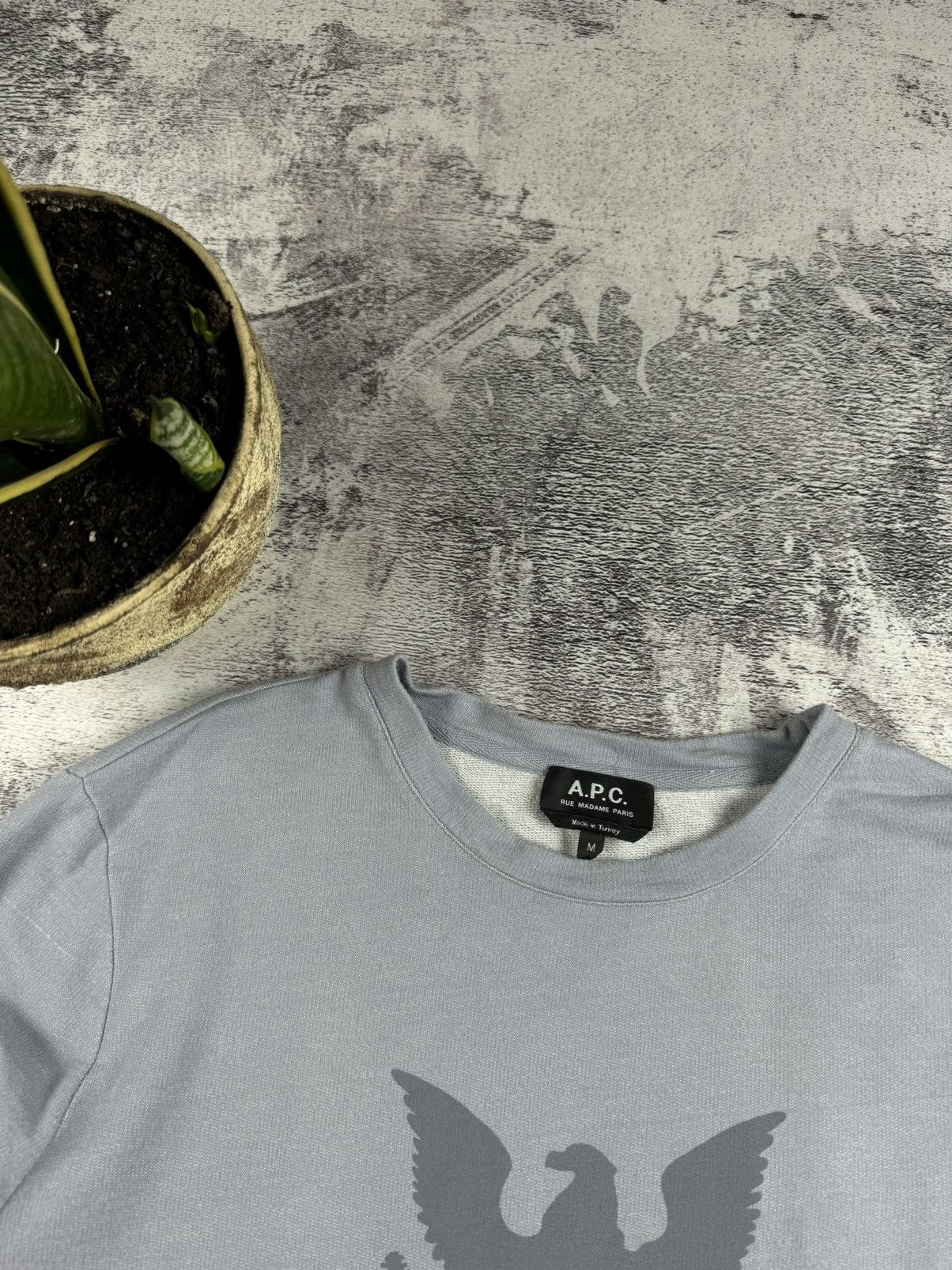 A.P.C. A.P.C APC Rue Madame Paris Eagle Relaxed Sweatshirt Pullover Size US M / EU 48-50 / 2 - 8 Thumbnail