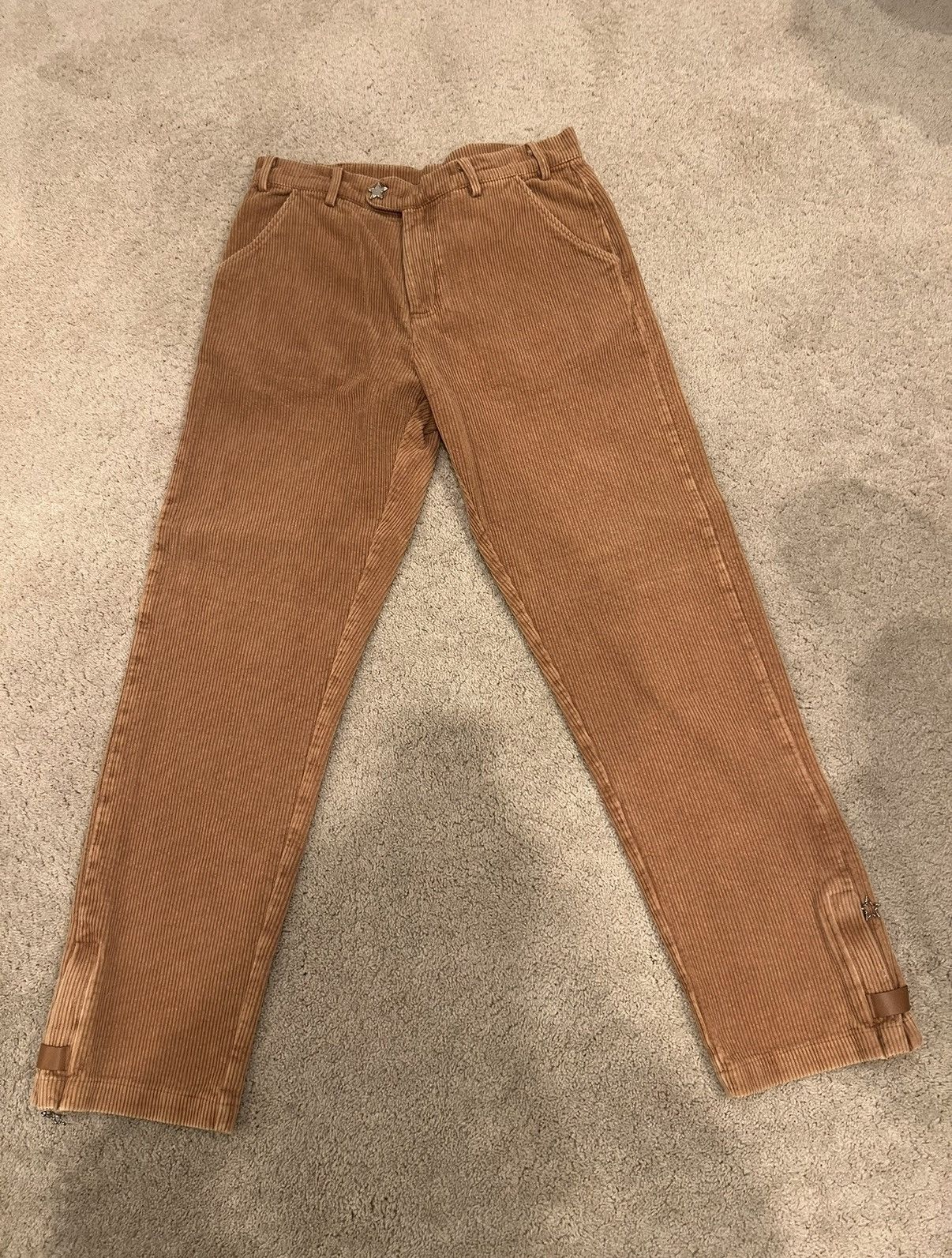 Pythia Beige Pythia corduroy flared pants Size US 32 / EU 48 - 1 Thumbnail
