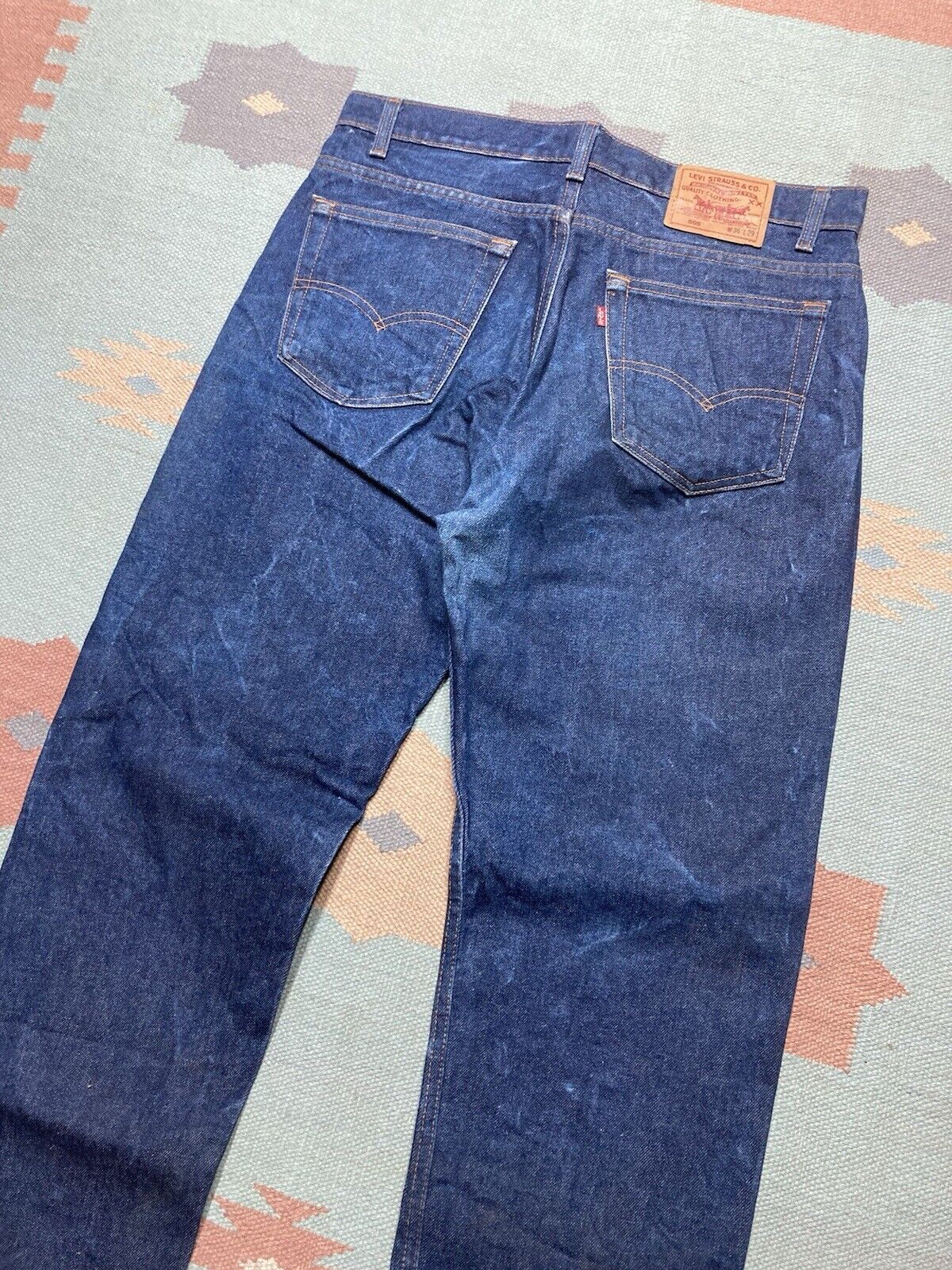 Levi's × Vintage VTG 80s Levi’s 505 xx jeans dark wash crispy straight 35x31 Size US 35 - 3 Thumbnail