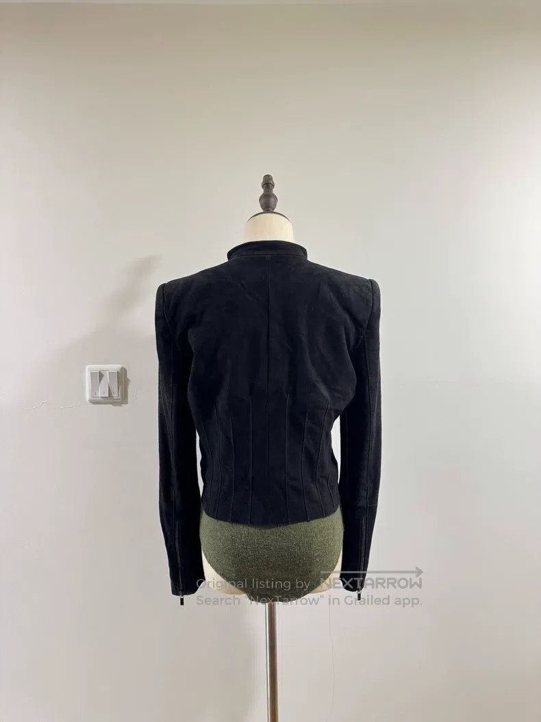 Haider Ackermann Haider Ackermann Black Stand Collar Leather Jacket Size XS / US 0-2 / IT 36-38 - 7 Thumbnail
