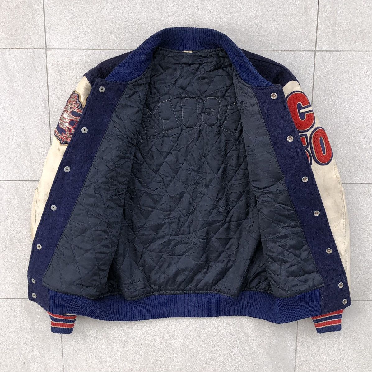 Vintage Vintage NU Basketball Latterman Wool Leather Varsity Jacket Size US M / EU 48-50 / 2 - 8 Thumbnail