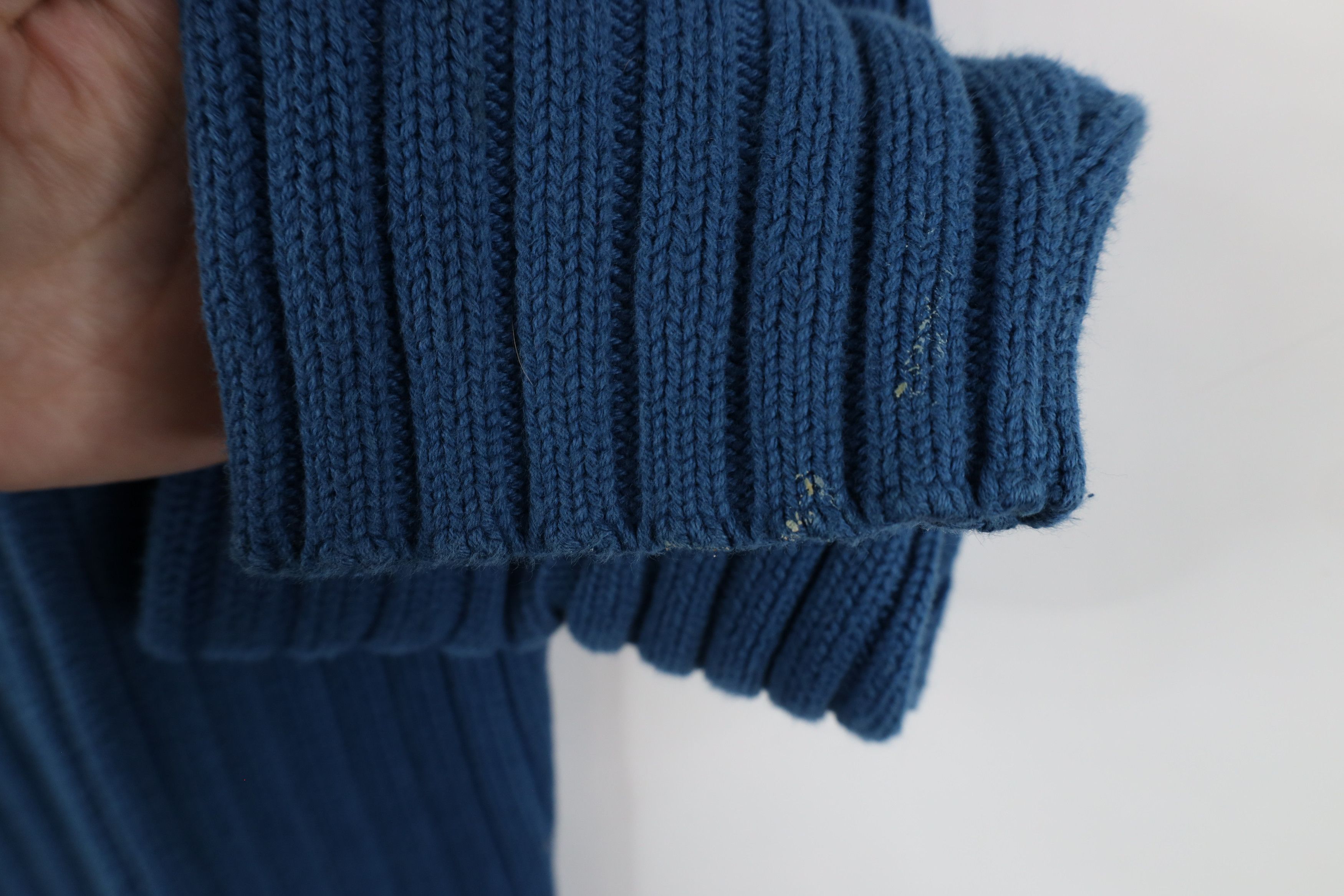 Vintage Vintage 90s Streetwear Cotton Ribbed Knit Sweater Blue Size US M / EU 48-50 / 2 - 4 Thumbnail