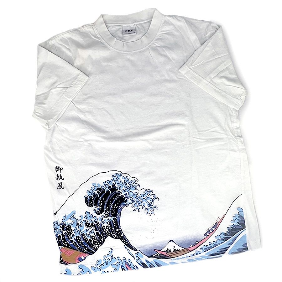 Other Woodblock Print Wave Vintage T-Shirt from Japan Size US S / EU 44-46 / 1 - 2 Thumbnail