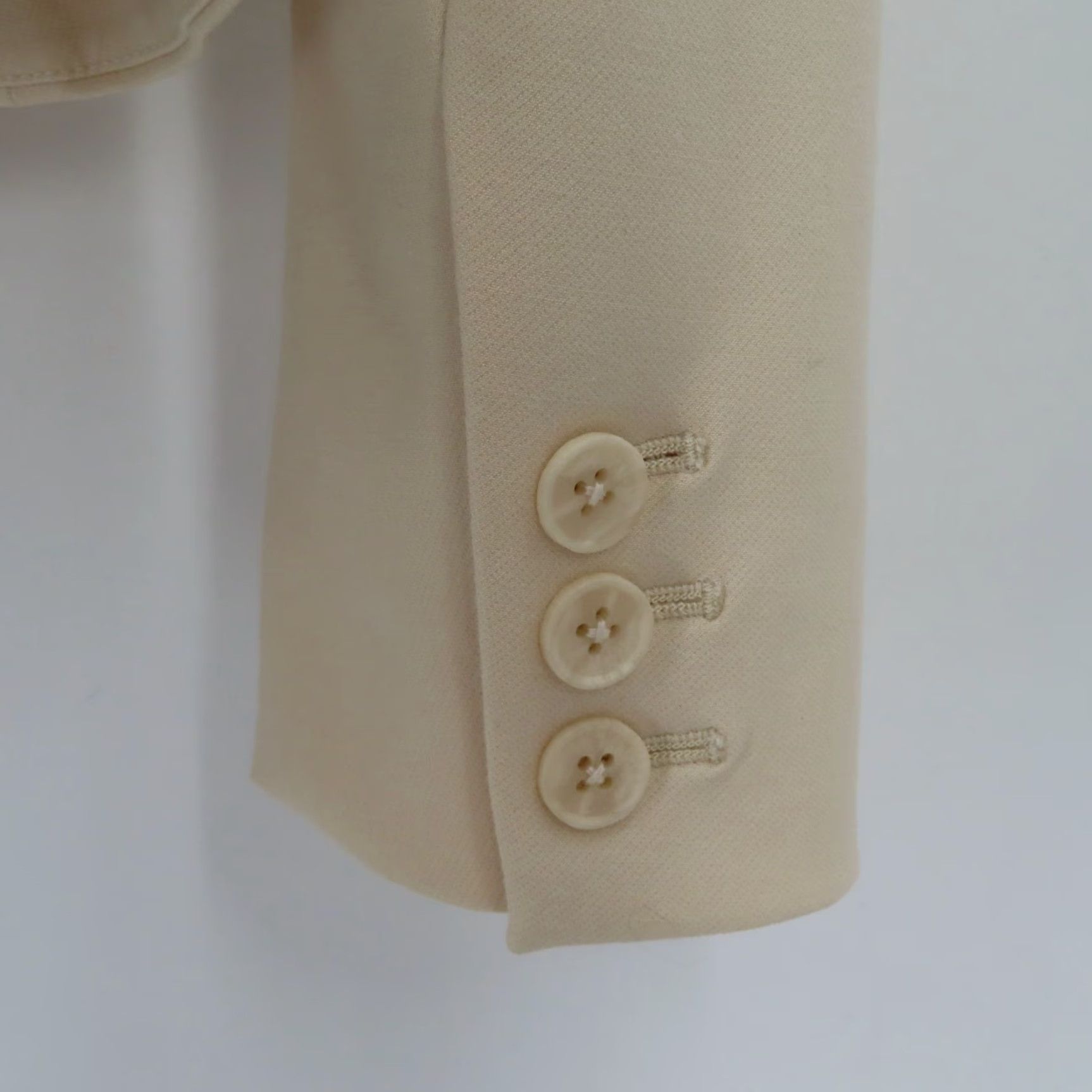Rebecca Taylor Rebecca Taylor Blazer Women 4 Solid Beige Collared One Button Suit Jacket Blazer Coat Size S / US 4 / IT 40 - 6 Thumbnail
