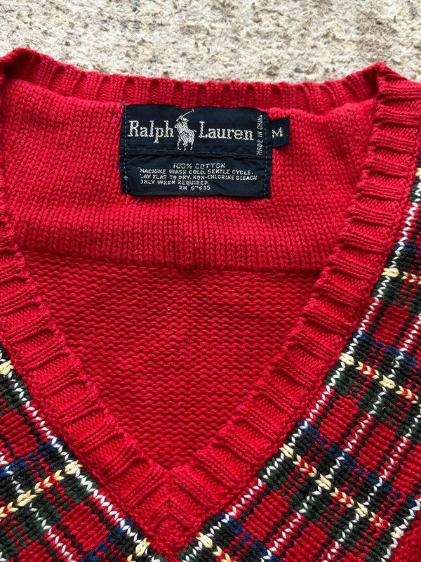 Polo Ralph Lauren OG Polo Ralph Lauren Sz M 90s Vest Red Size M / US 6-8 / IT 42-44 - 3 Thumbnail