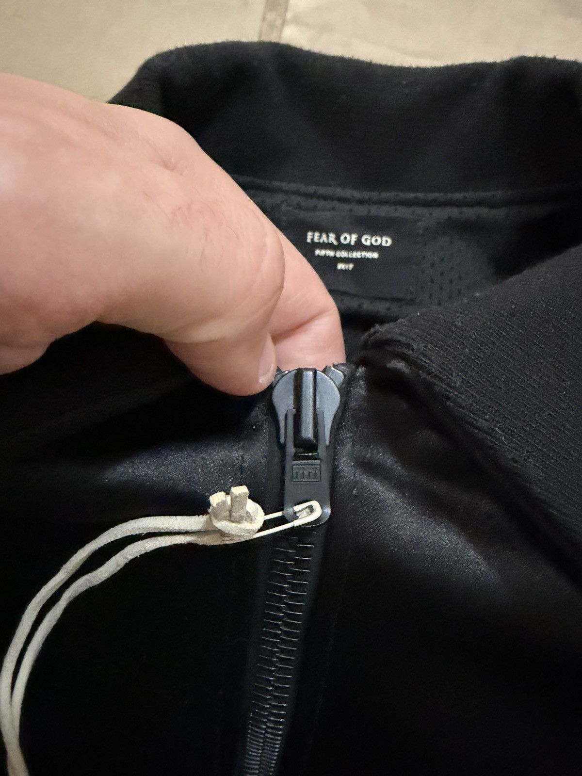 Fear of God FEAR OF GOD Half Zip Satin Bomber Jacket In Black size L Size US L / EU 52-54 / 3 - 4 Thumbnail